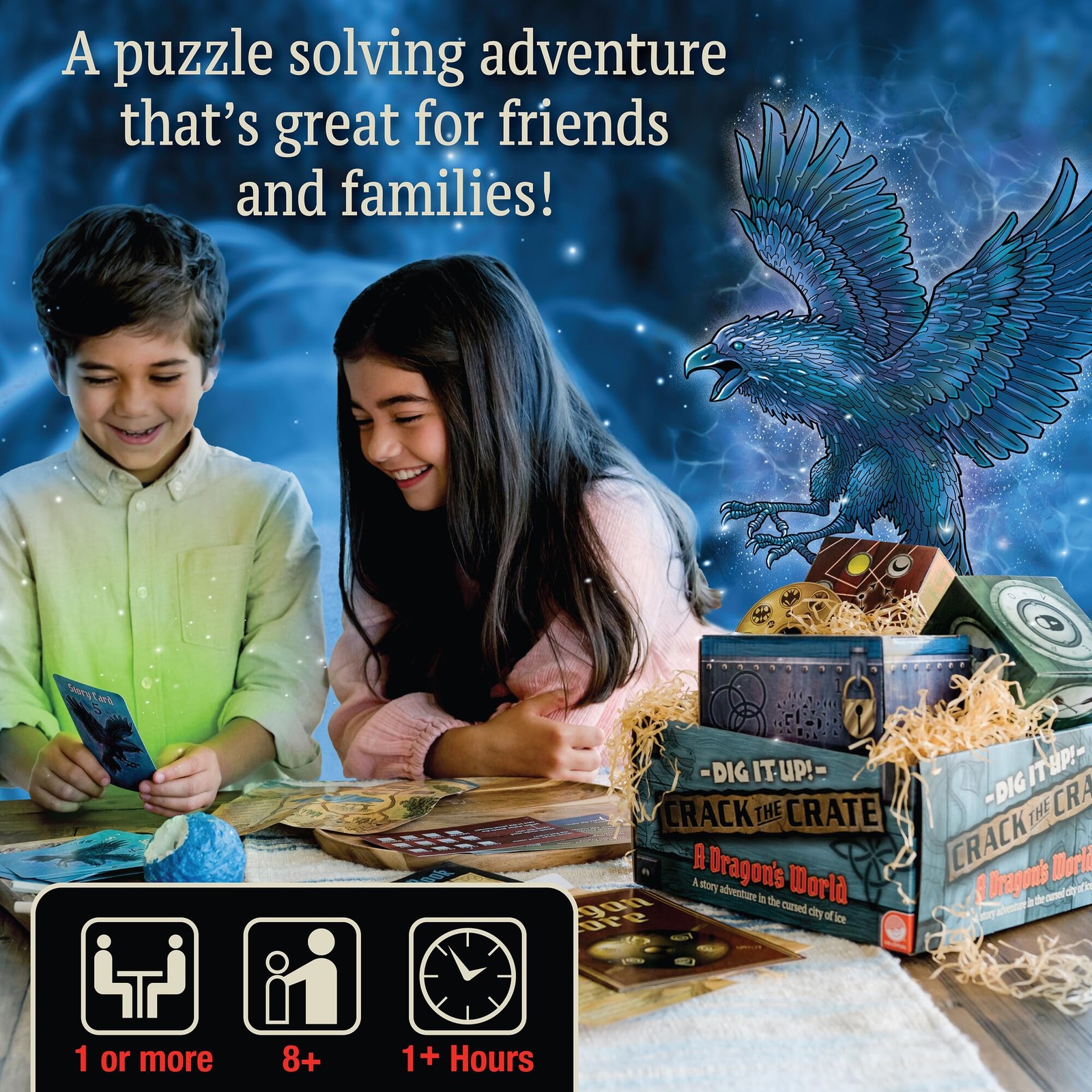 MindWare Dig It Up! Crack The Crate Board Game for 1 or More Players – Bring …