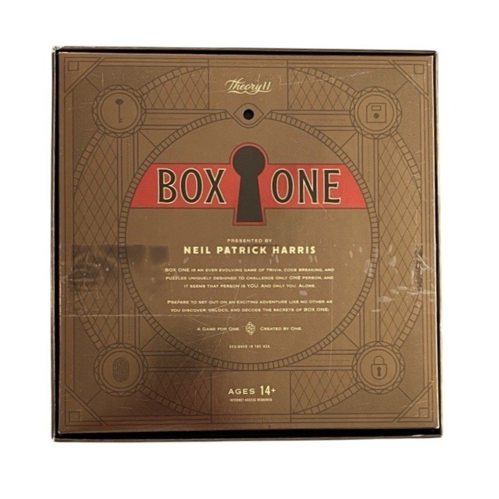 Box One Game Neil Patrick Harris Solo Theory11 Escape Room 100% Complete & Reset