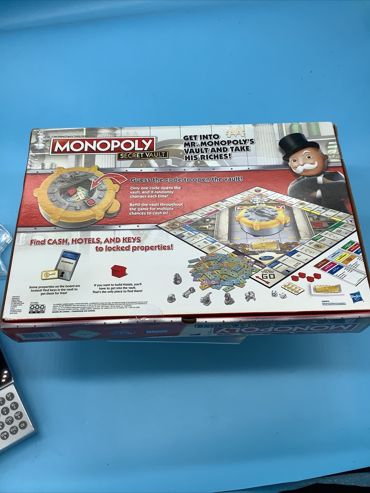 MONOPOLY Secret Vault Board Game for Kids Ages 8 and Up, Family Board Game XL1