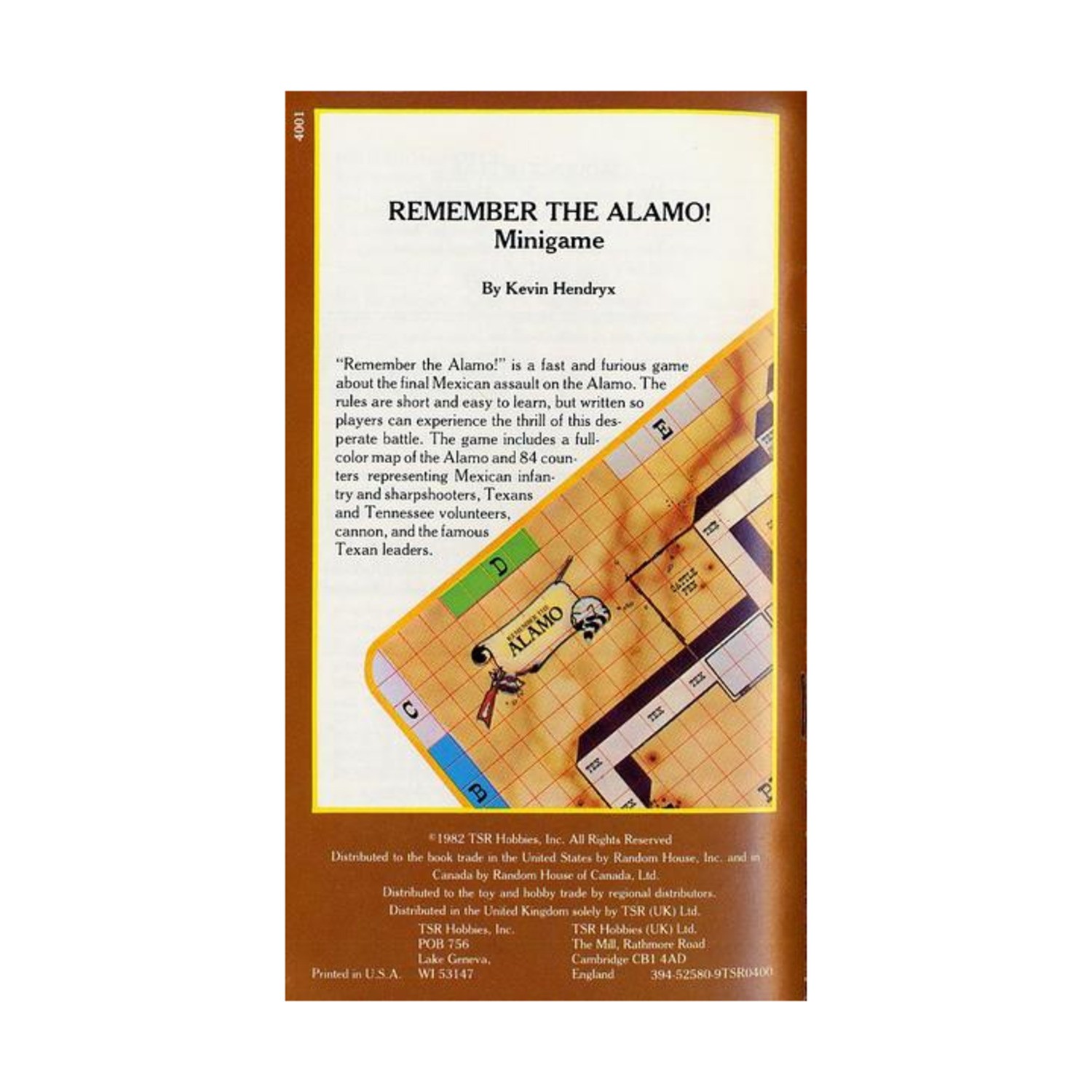 TSR Boardgame Remember the Alamo Box SW (New)