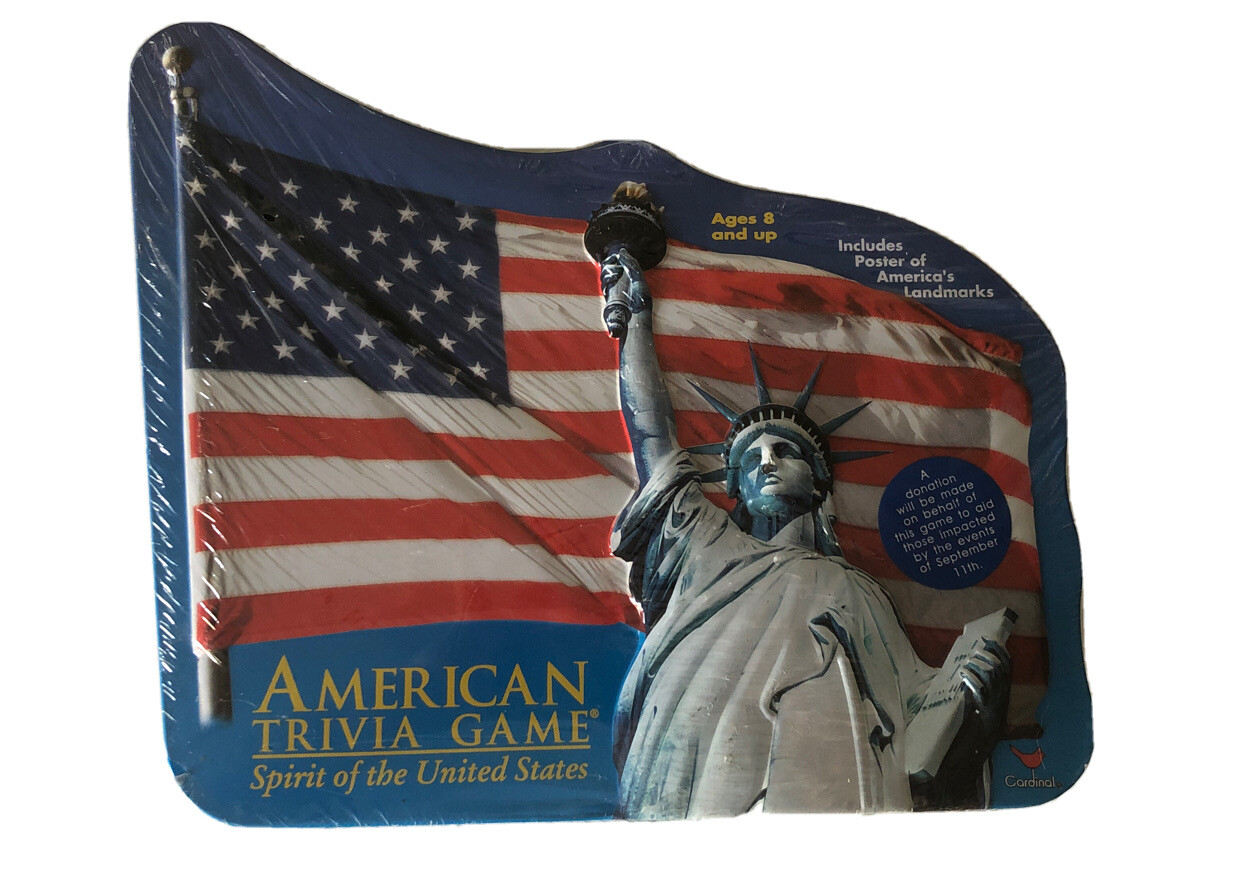 Cardinal American Trivia Game Spirit of the United States 2001 Collector Tin New