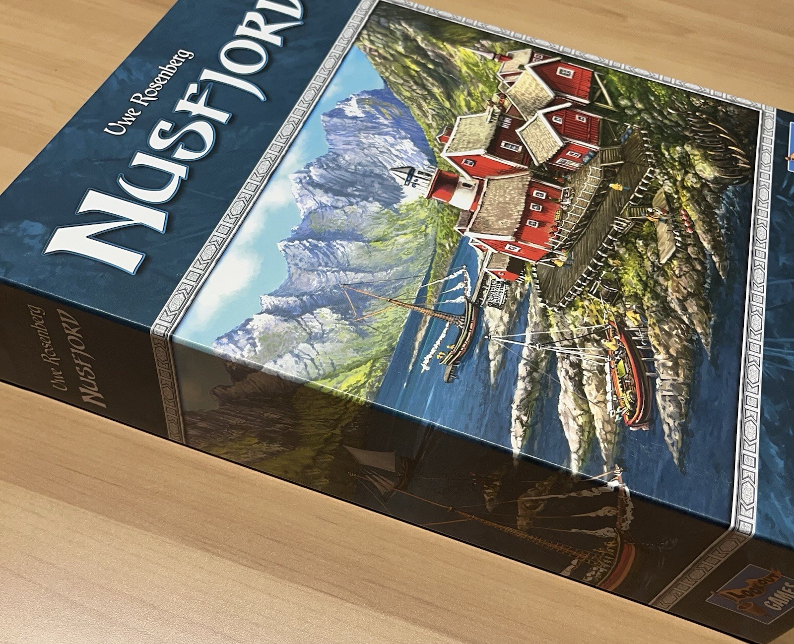 Nusfjord Board Game With Metal Coins And Plaice And Salmon Expansion Decks