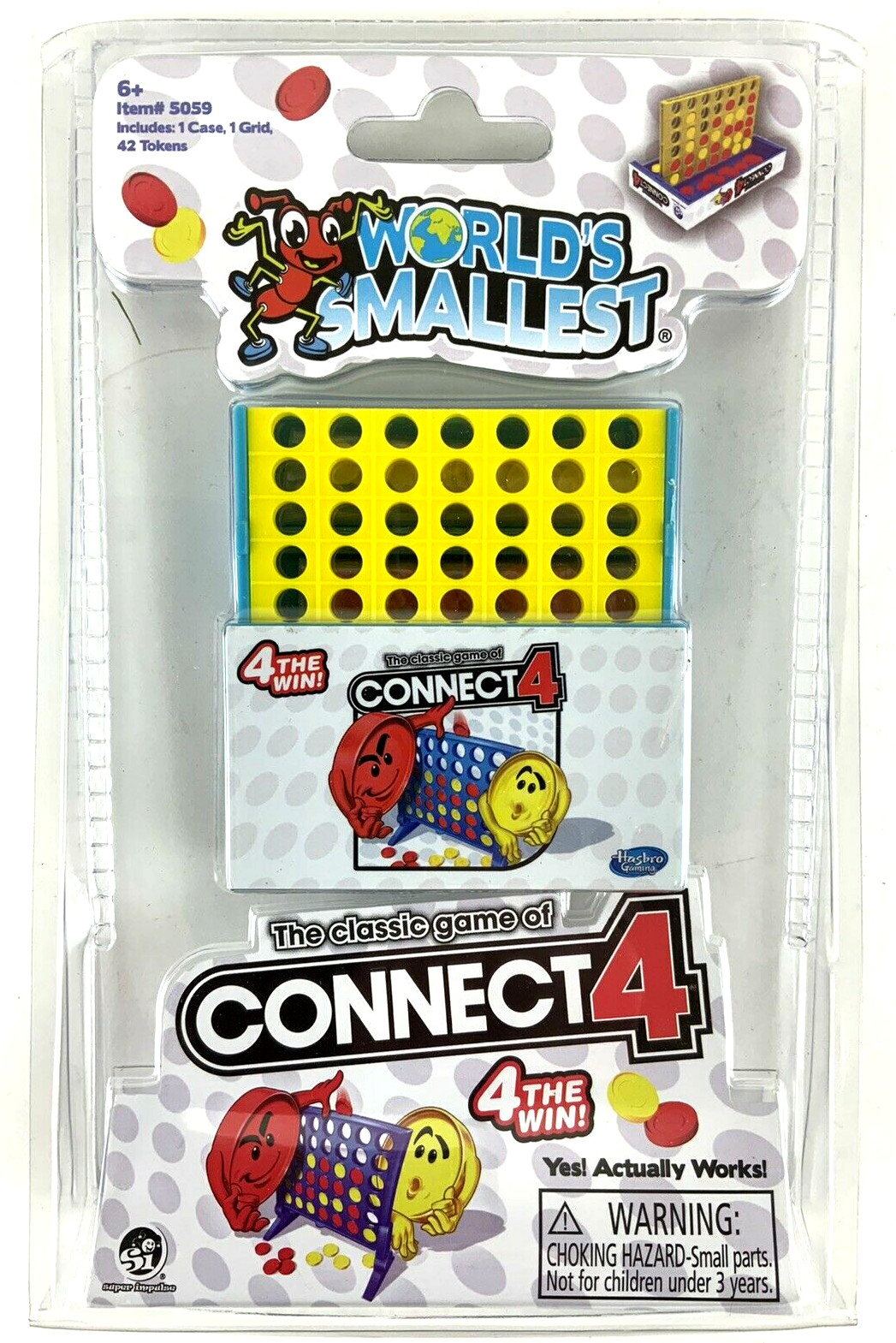 World’s Smallest CONNECT 4 Checkers Board Game Toy Doll House Miniature