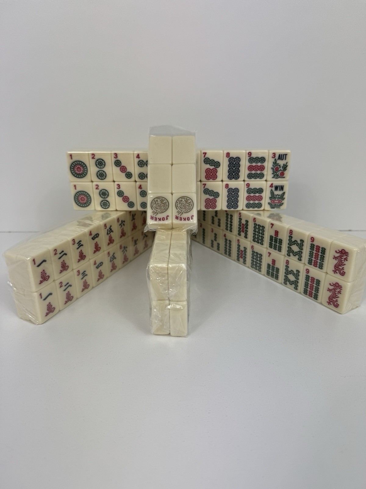 American Mahjong Tile Set, 166 Mah Jong GameTiles, Gift Travel, Western Majiang