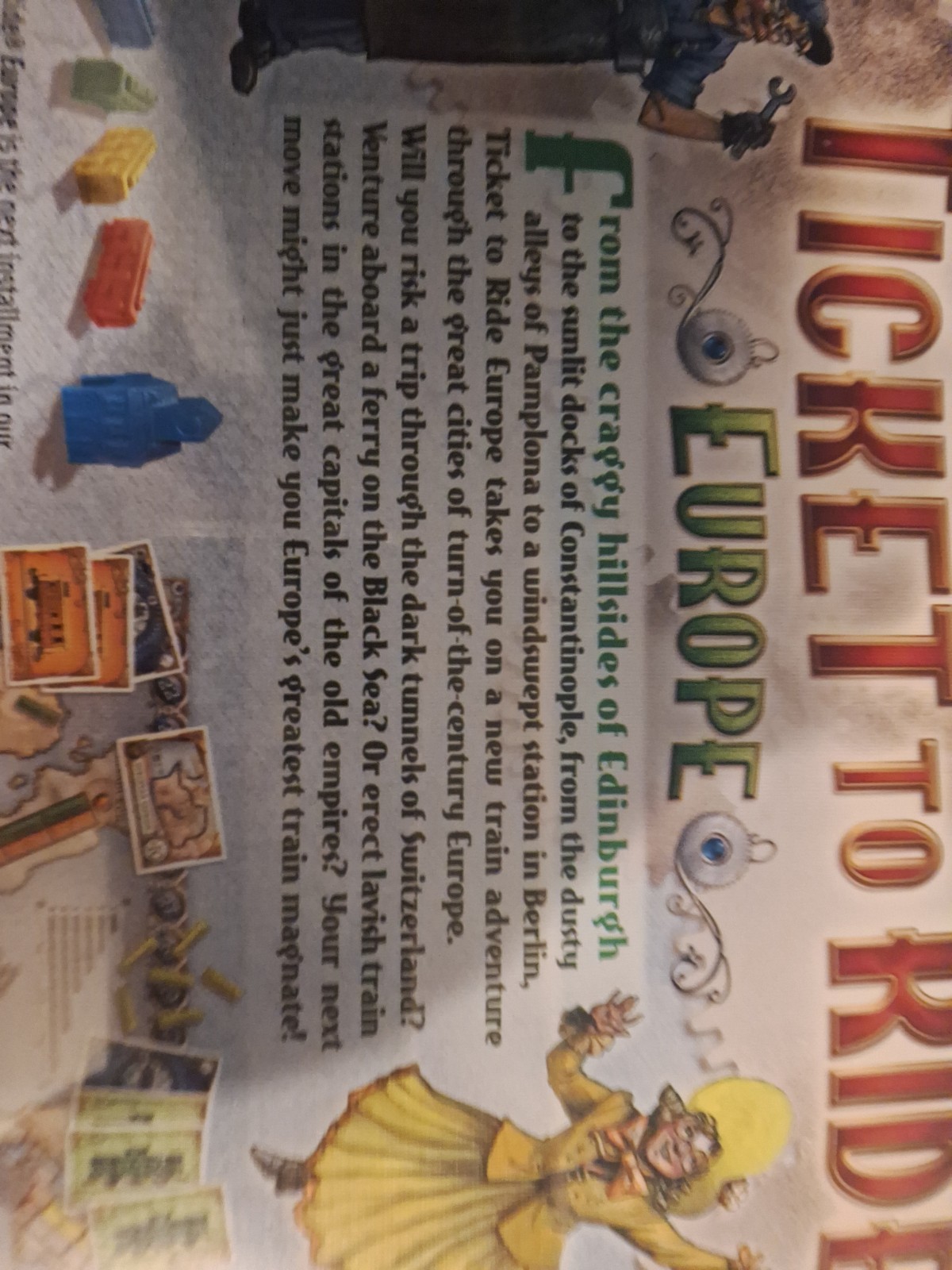 Days of Wonder Ticket to Ride Europe Board Game