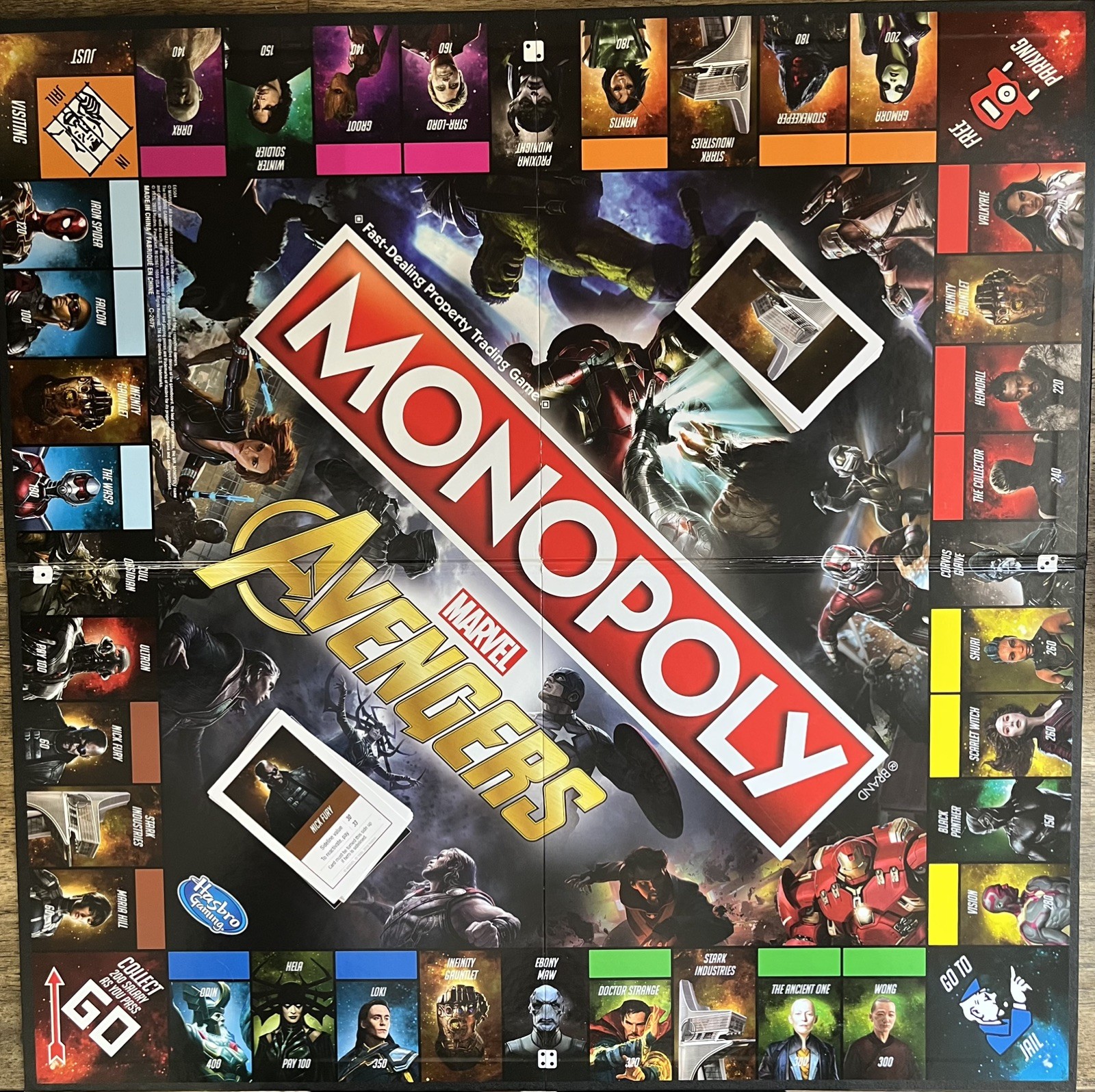 Monopoly Marvel Avengers COMPLETE Hasbro Gaming 2018 MCU The First Ten Years