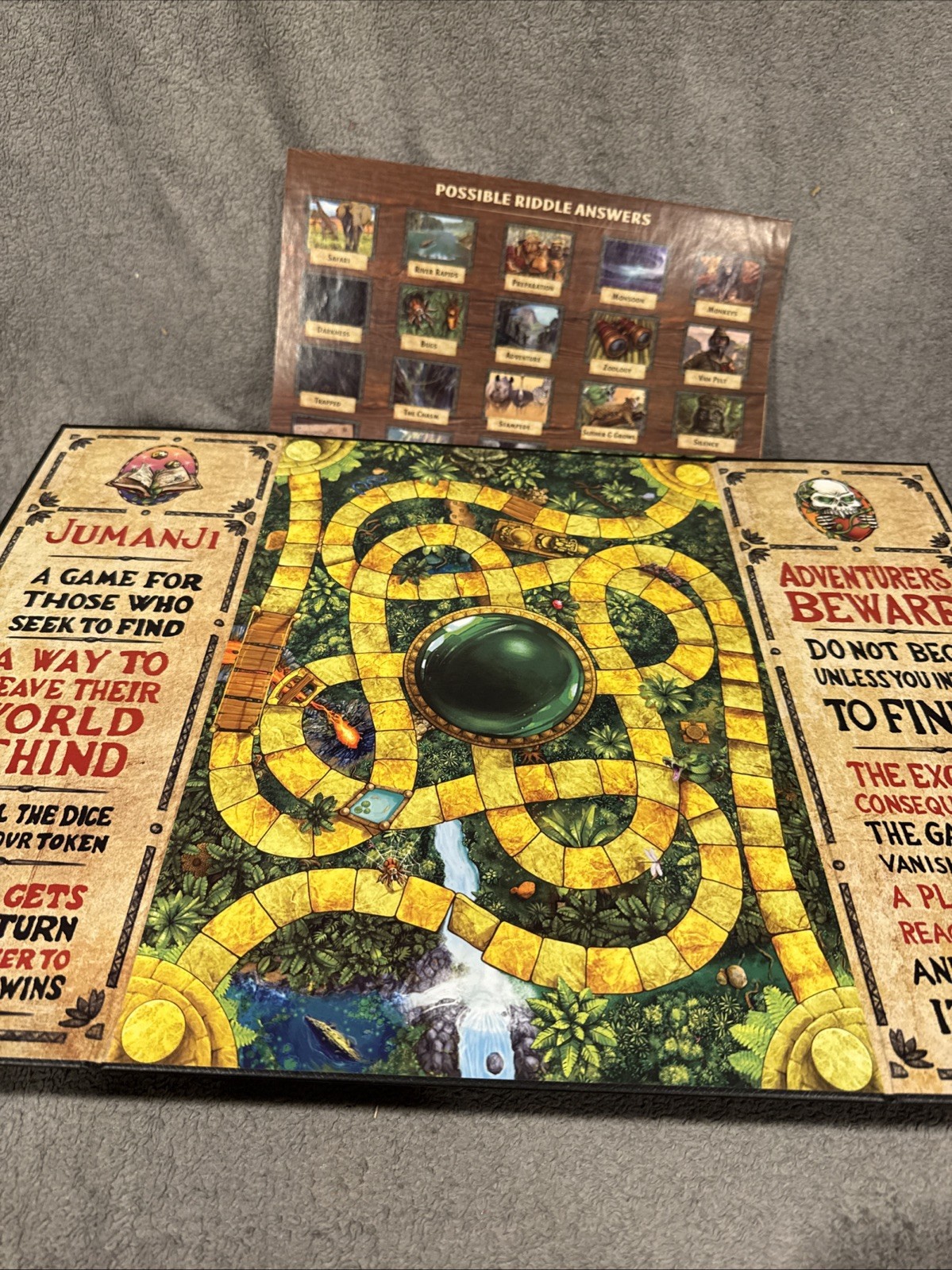 Jumanji The Game Spin Master Board Game 2-4 Players Ages 8+ Cardboard 2021