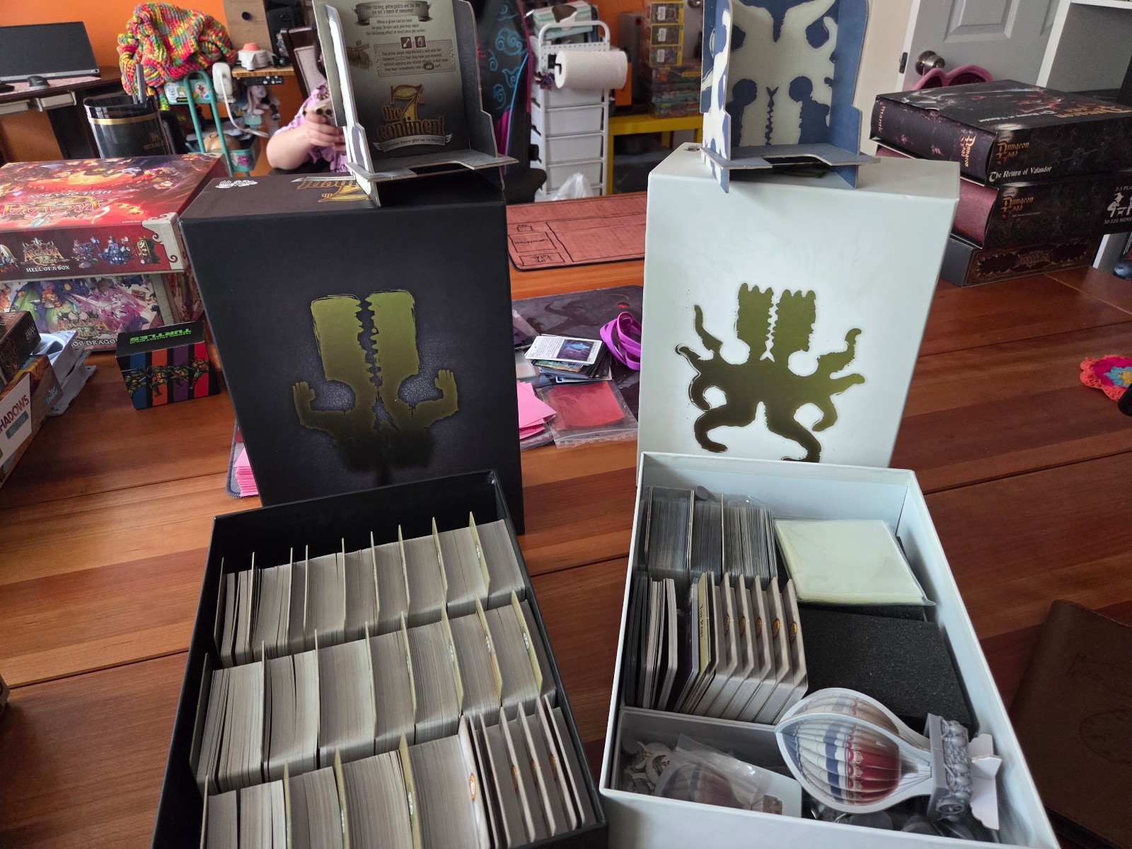 7th Continent Board Game w/ What goes up, Must come down plus 8 small expansions