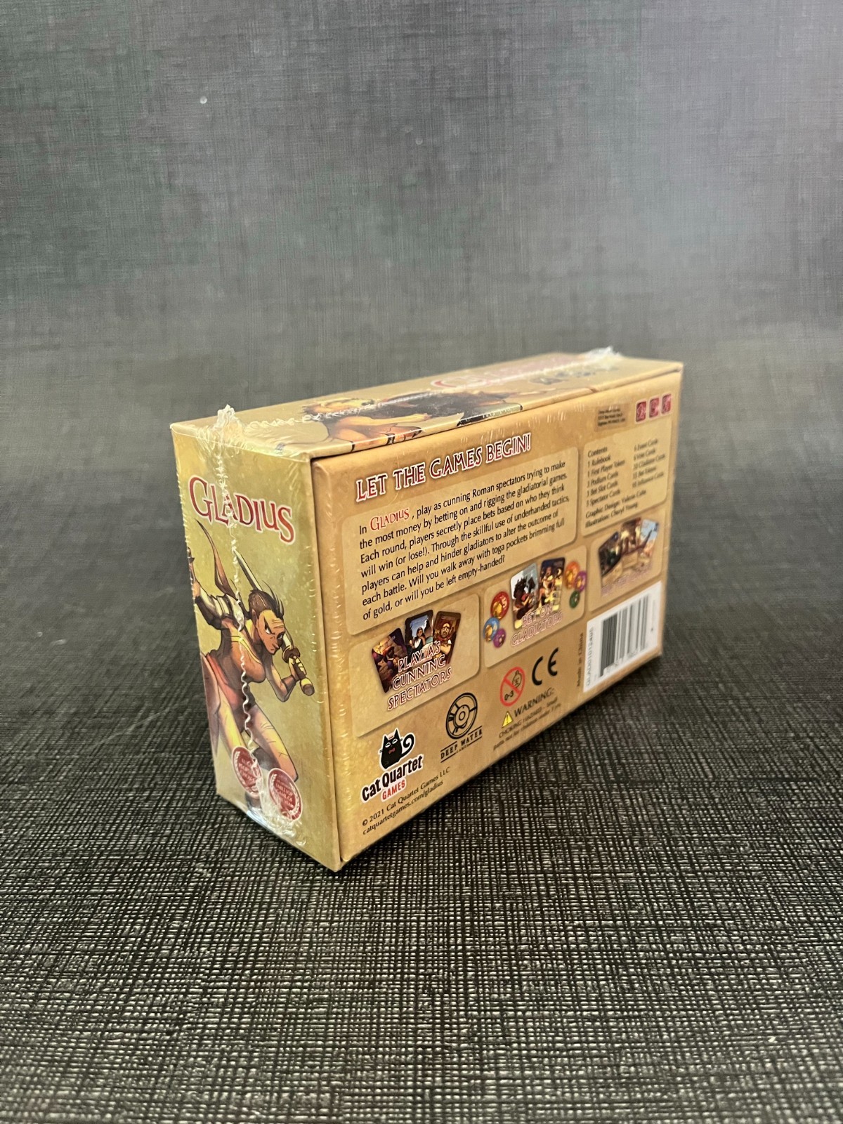 Gladius: Roman Gladiator Betting and Bluffing Card Game for 2-5 Players