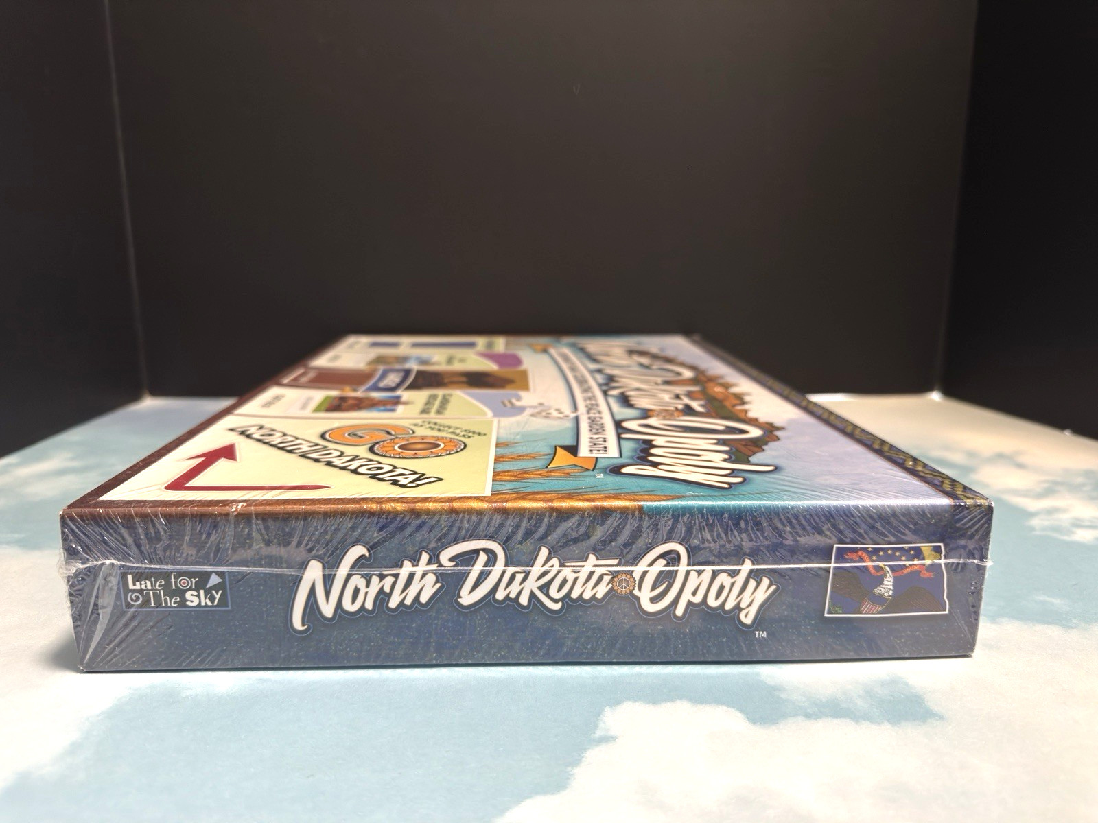 North Dakota-Opoly Monopoly style board Game Celebrating Peace Garden State NEW