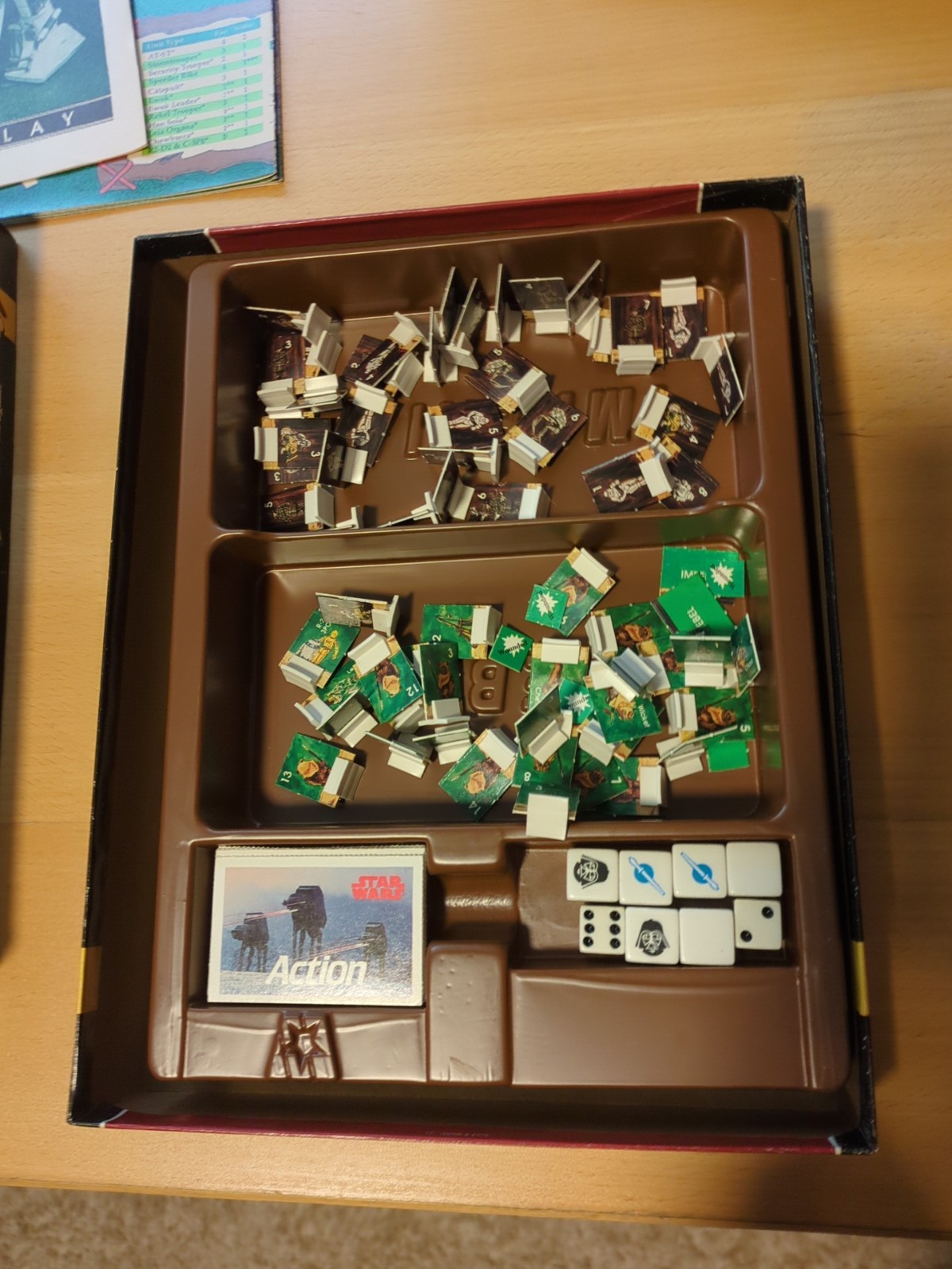 West End Games 1989: Battle for Endor Solitaire Boardgame Star Wars used