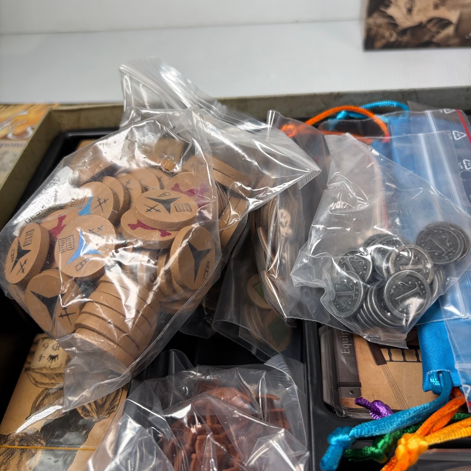Salt & Sail A Game of Discovery Board Game Deluxe Pledge Metal & Wooden Pieces
