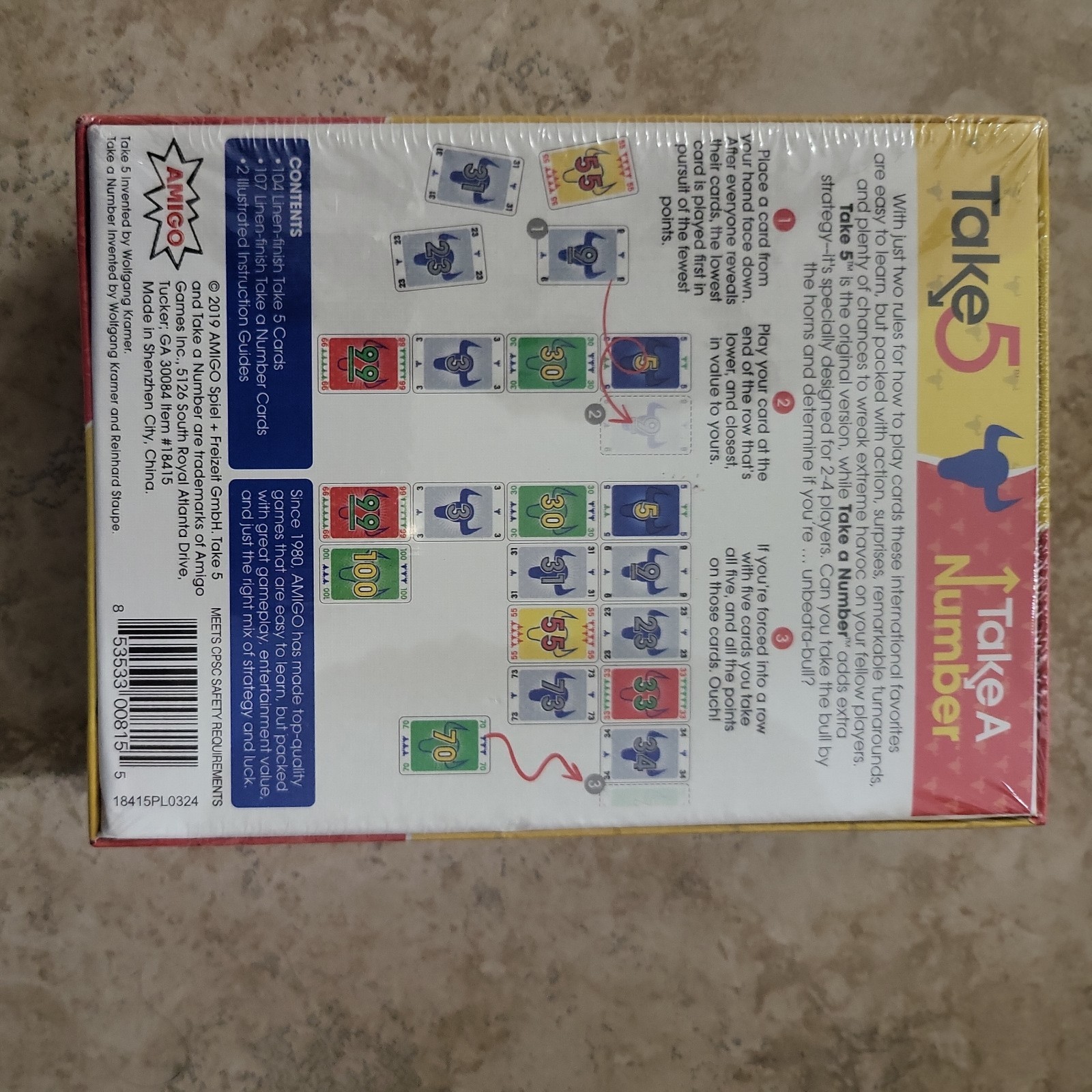 Take 5 and Take A Number Bonus Pack 6 Nimmt X Nimmt Family Card Amigo Game 18415