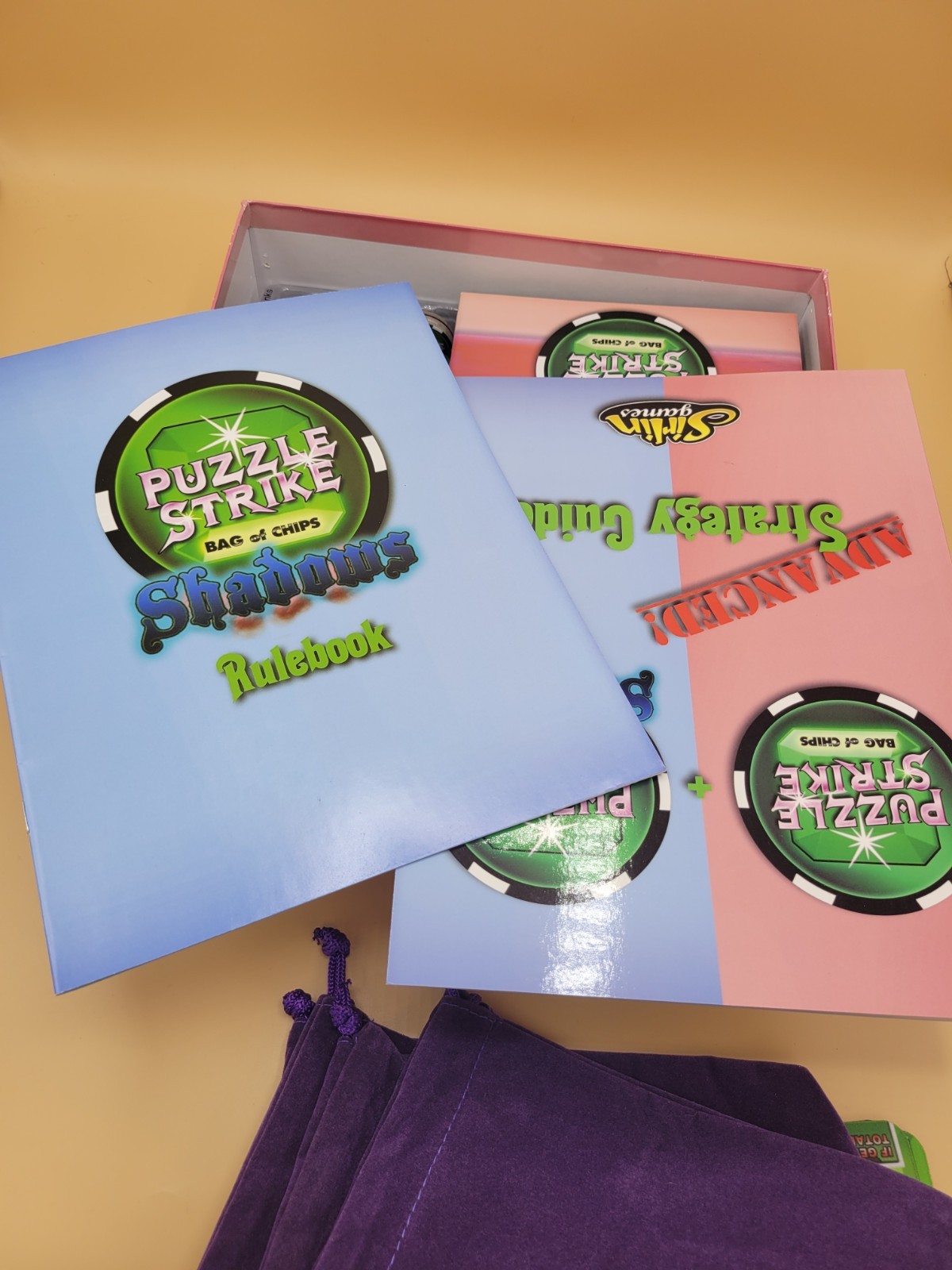 Puzzle Strike: Bag of Chips and upgrade pack by Sirlin 2nd And 3rd Set Used Read