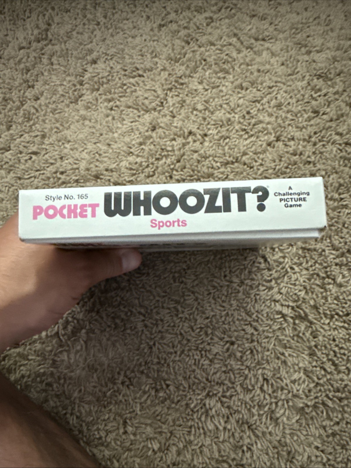 Vintage POCKET WHOOZIT SPORTS STRATEGY PICTURE GAME USA #165 Babe Ruth EUC VTG
