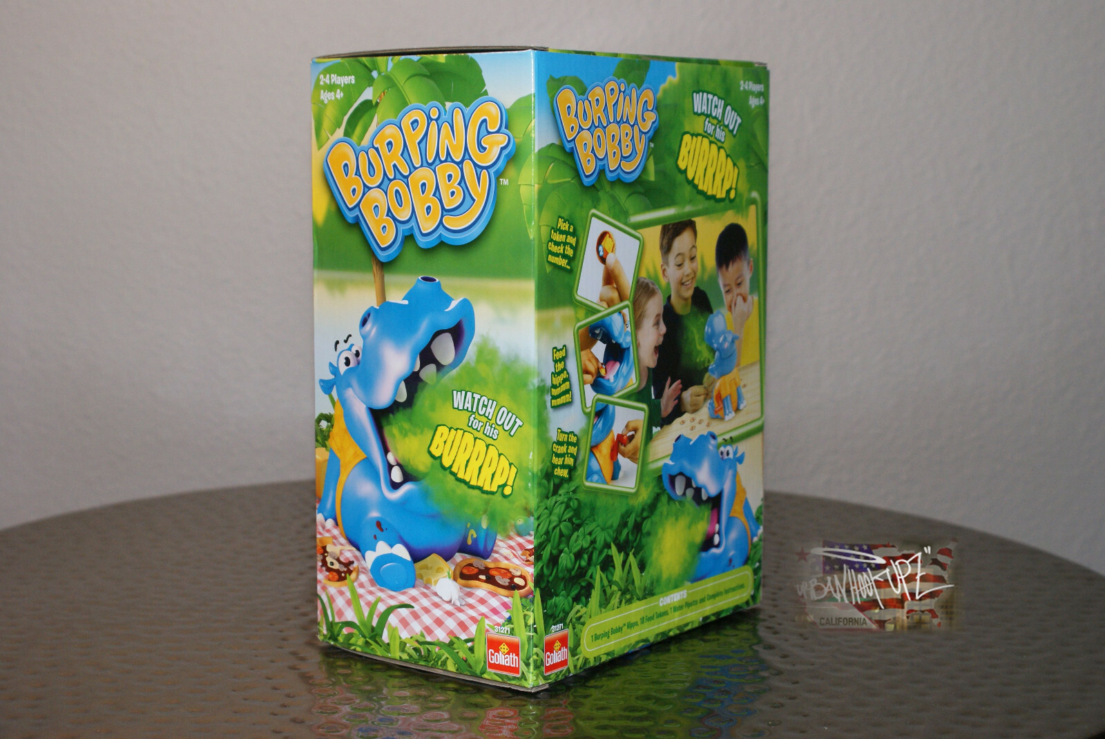 Goliath / Burping Bobby – Hippo Game: /Watch Out for His Burp! / ages 4 and up