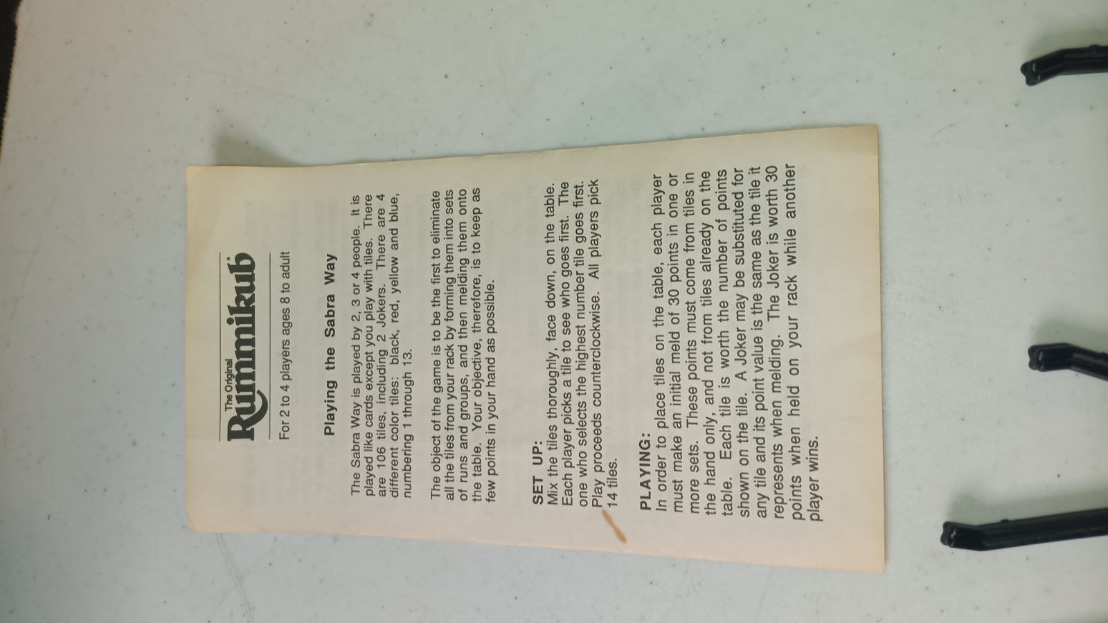 The Original Rummikub – Pressman 1990 Edition – – Free Shipping!