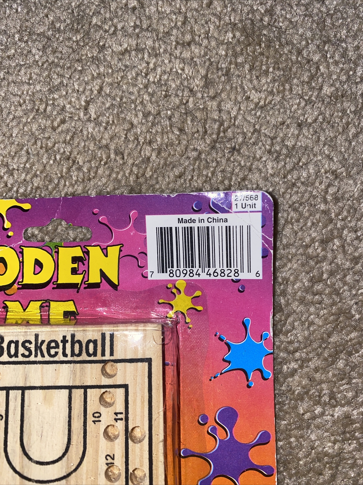 Basketball Wooden Peg Game. TRAVEL Game – New in Package!