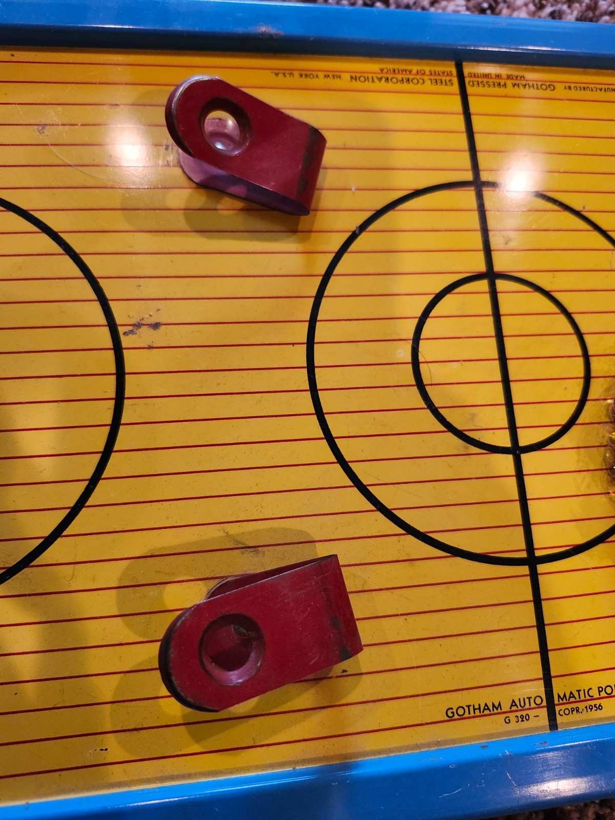 Vintage 1950 Gotham Steel, Automatic G320 Pop Shot Basketball game w/marbles