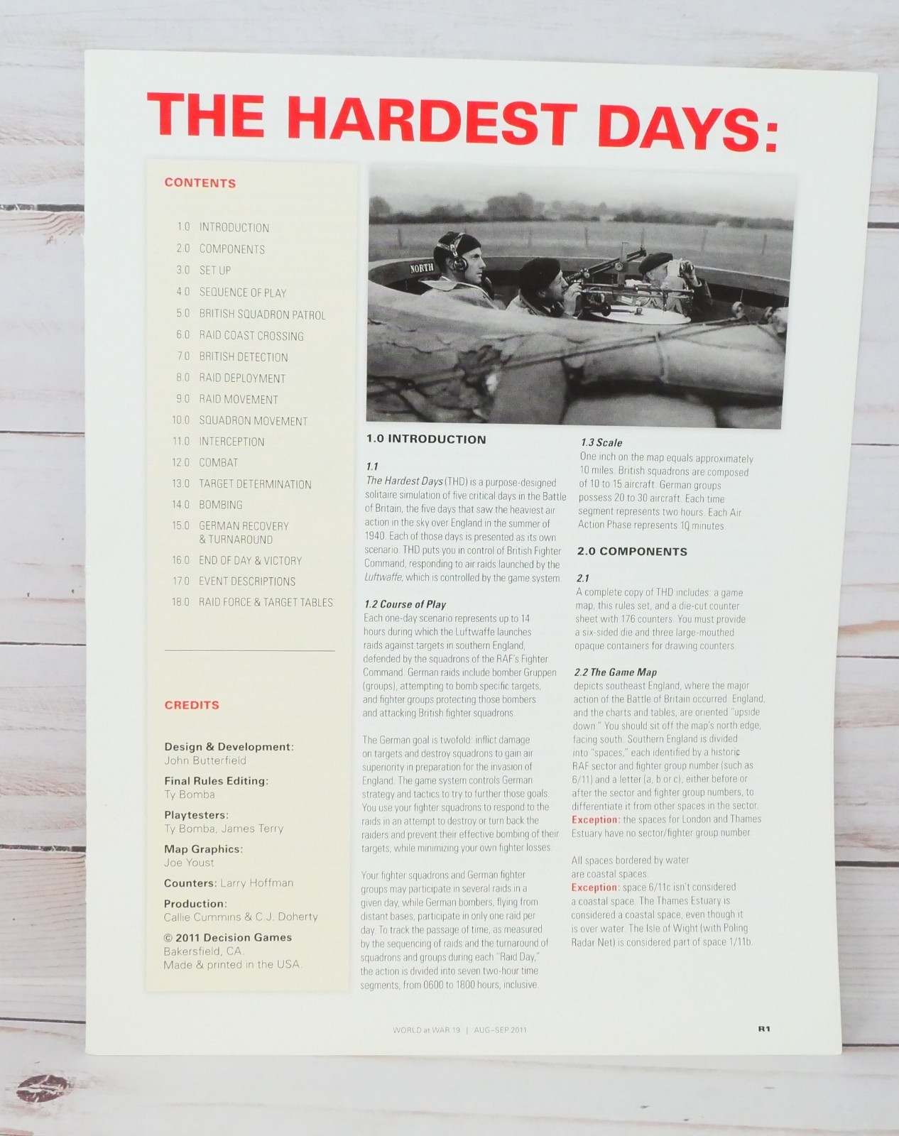 World at War Magazine 19, The Hardest Day, Solitaire Game, Complete-Punched