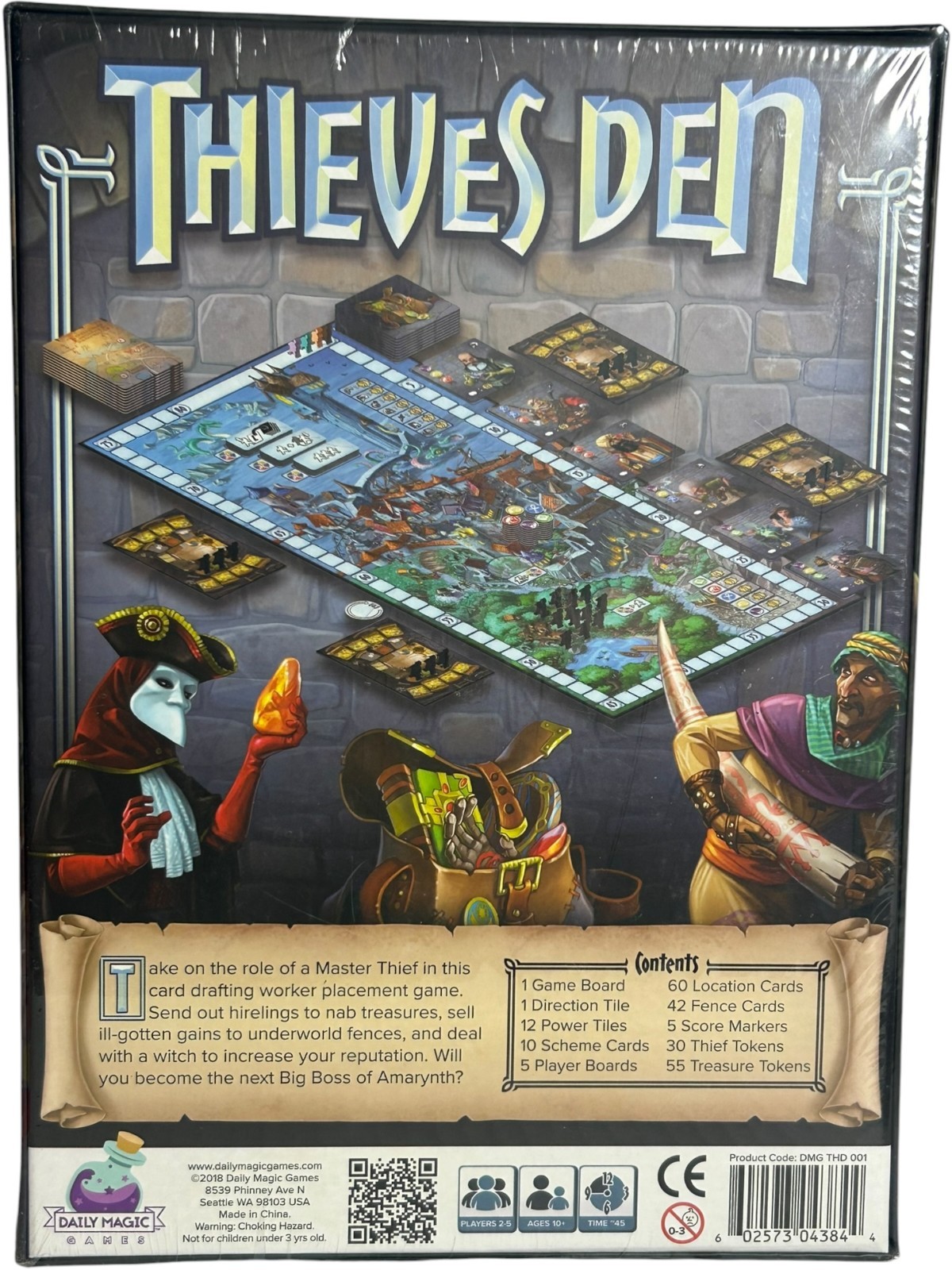 Thieves Den Board Game New Sealed 2-5 Players Ages 10+ Daily Magic Games