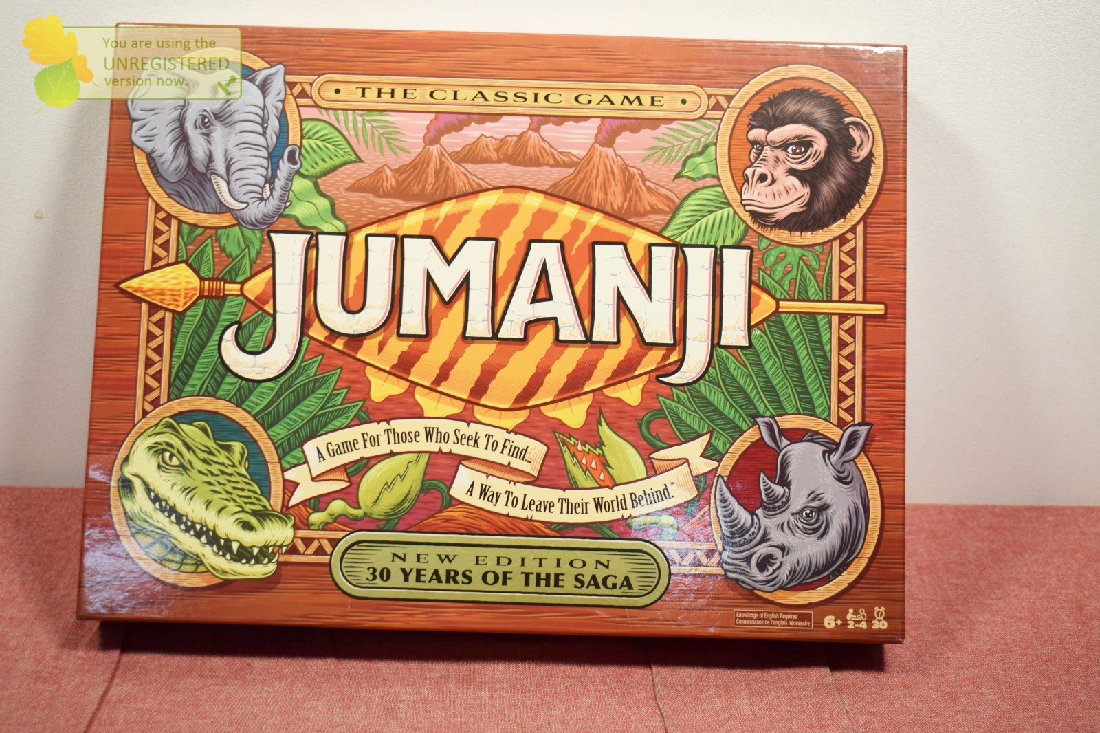 Spin Master Games Jumanji Board Game 30th Anniversary Edition #
