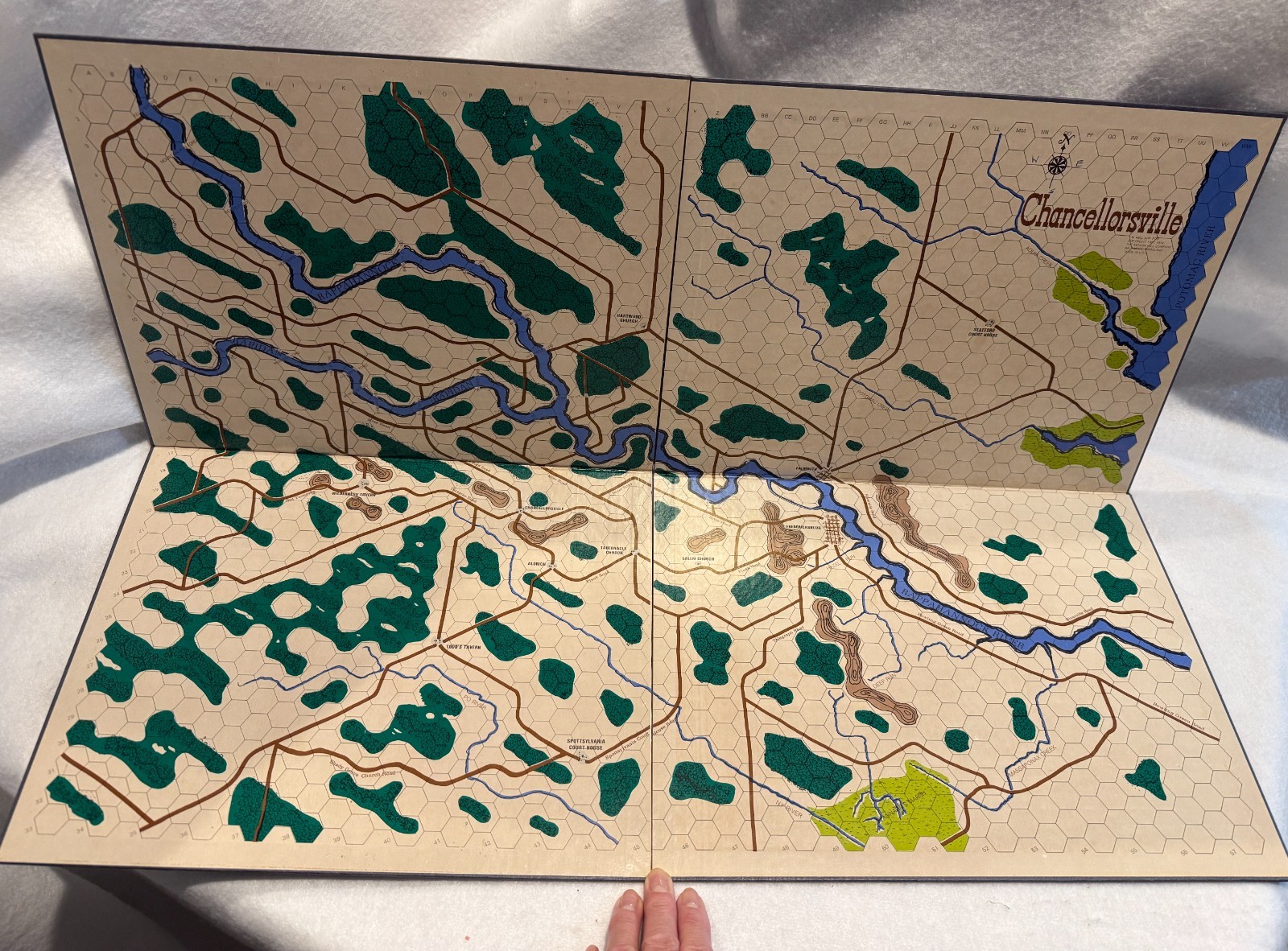 Chancellorsville Board Game LETTER American Civil War Some Unpunched 1974 2nd Ed