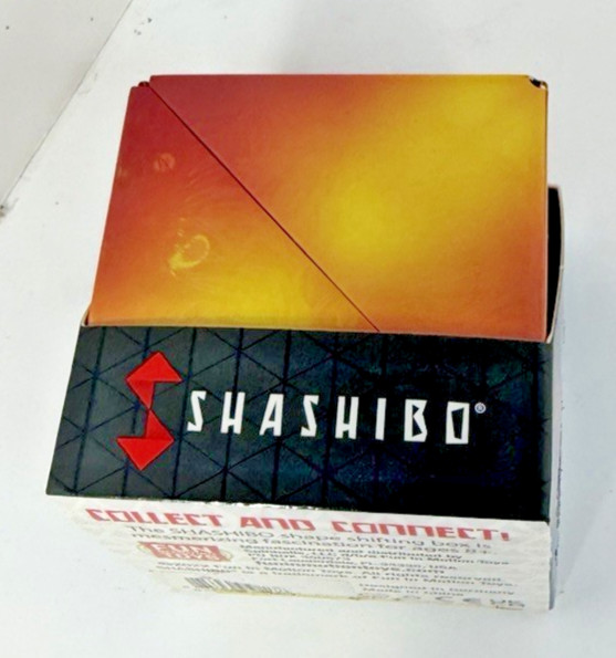 Shashibo Holographic Shape Shifting Box- STEM Magnetic Fidget Cube Orange Yellow