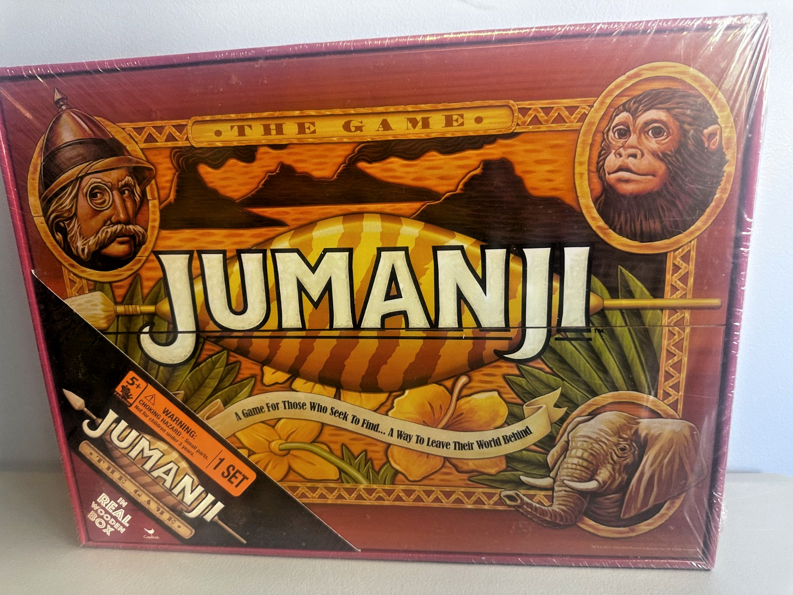 Jumanji the Game Real Wooden Box Edition of the Classic Adventure Board – SEALED