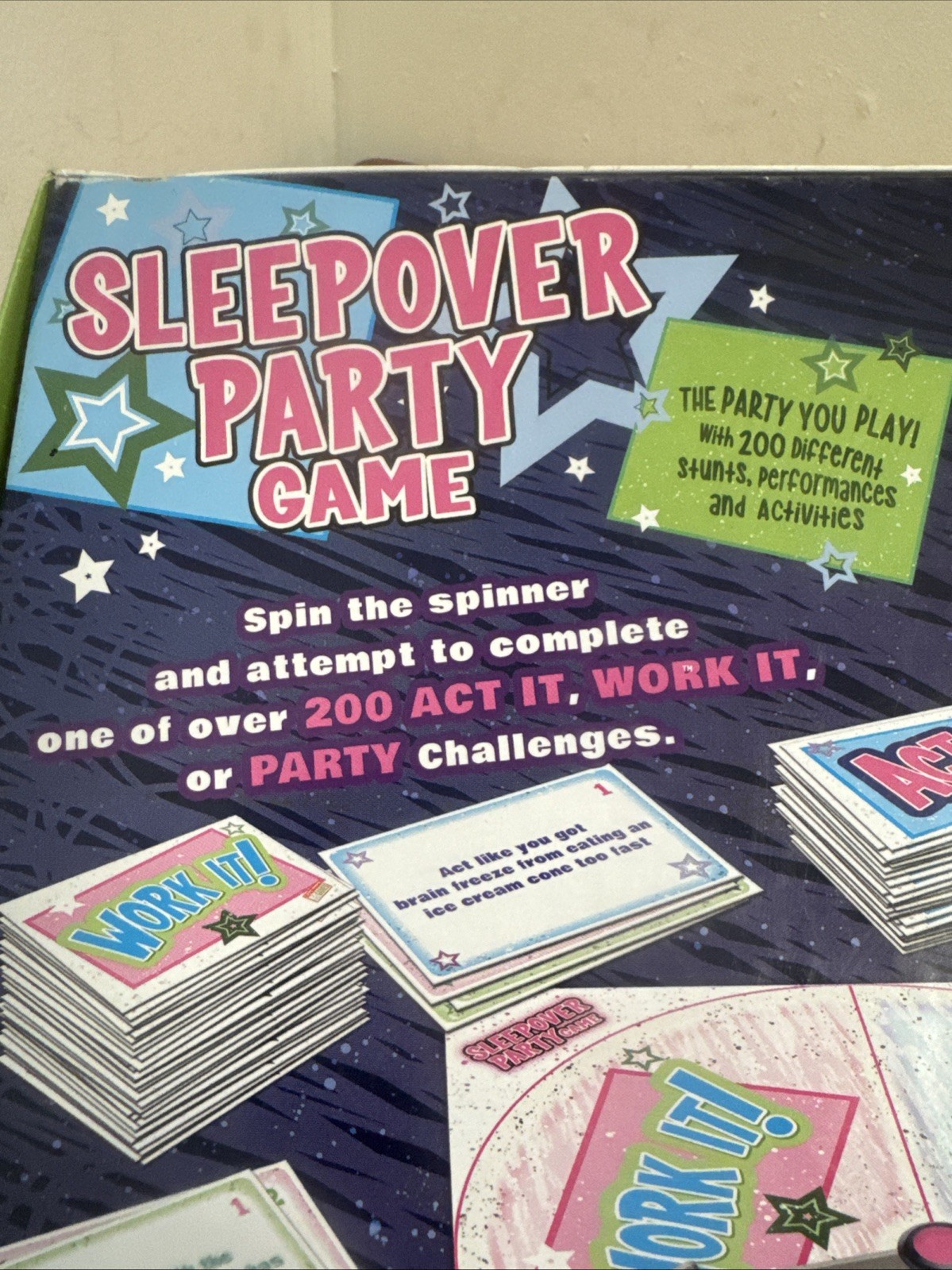 The Sleepover Party Board Game 200 Activities Slumber (missing Instructions)