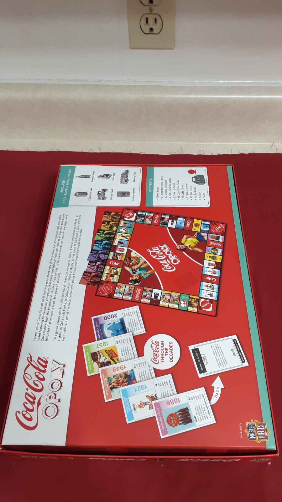 Coca-Cola Opoly Board Game Collector’s Edition 6 Token Masterpieces NEW Sealed