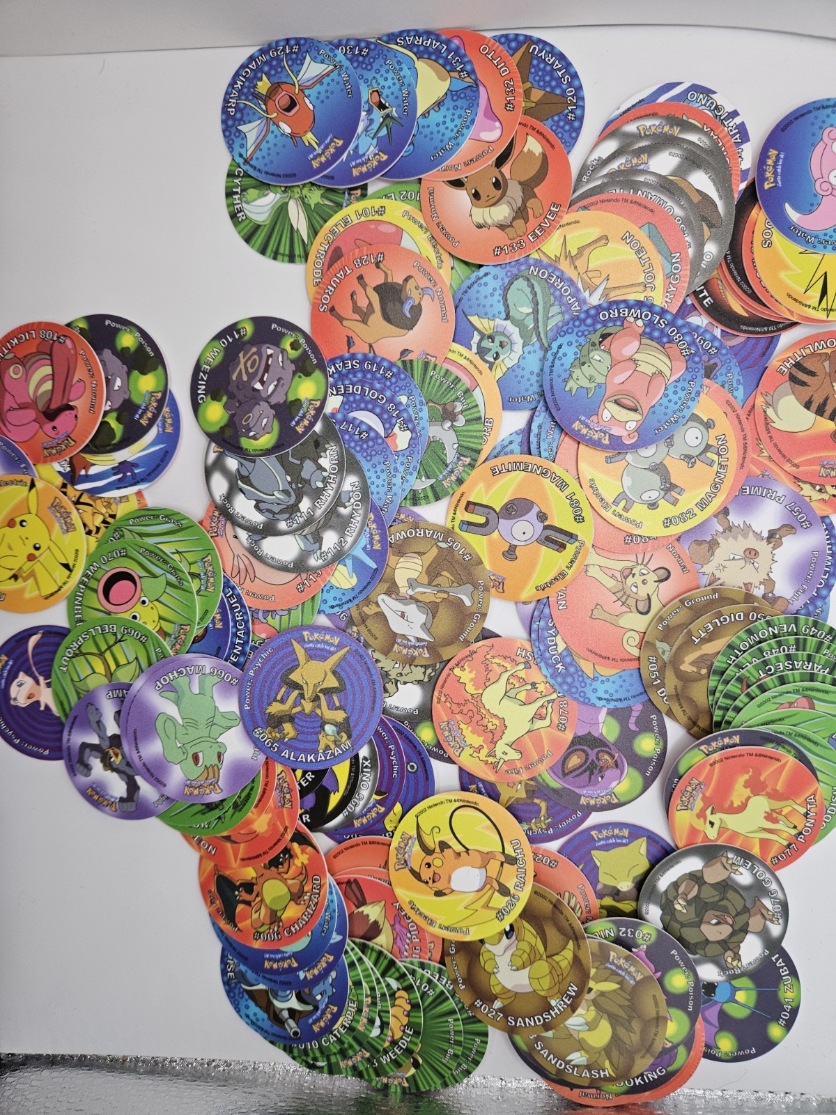 Lot of 500 Random Mix Of 2002 Pokemon Tazos From 1st Generation Pokemon Tazos