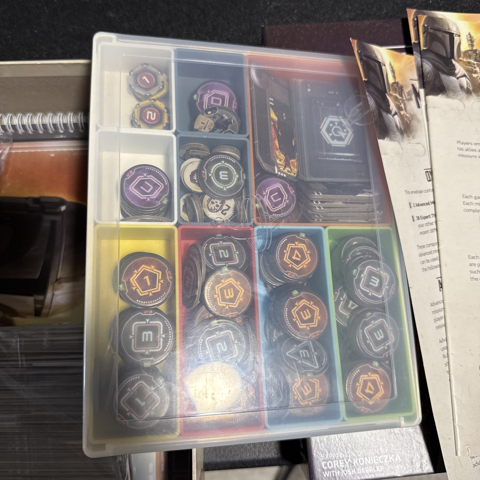 Mandalorian Adventures Board Game W/ Expansion. *ALL CARDS SLEEVED*