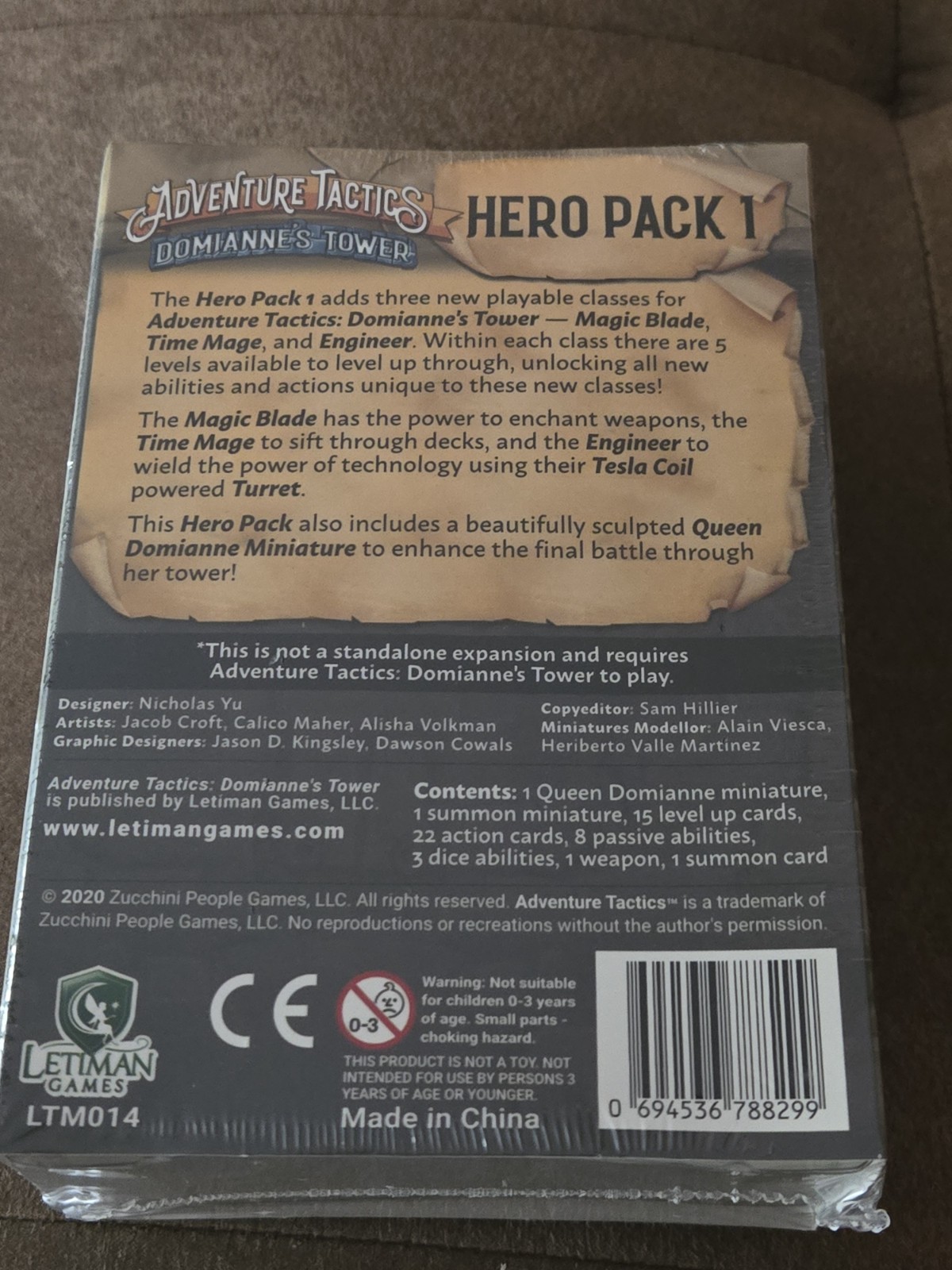 Adventure Tactics: Domianne’s Tower Hero Pack 1 – Letiman Games Nicholas Yu