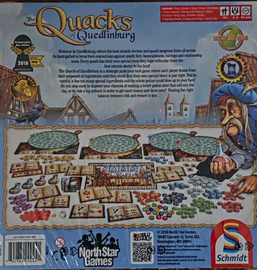 Quacks of Quedlinburg Board Game by North Star Games NSG860 New Sealed