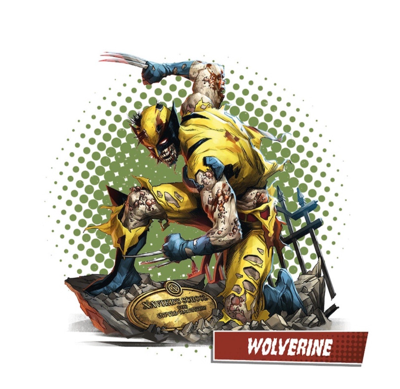 CMON MARVEL ZOMBIES WOLVERINE Daily Bugle Reward Kickstarter Ex KSE Zombicide KS