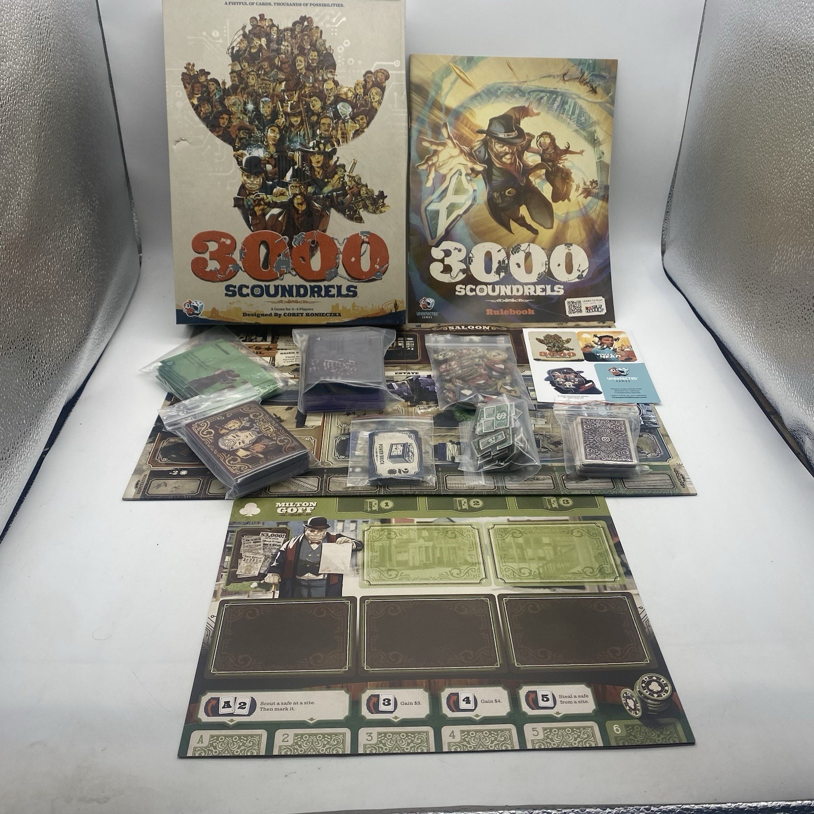 3000 Scoundrels Board Game Unexpected Games Role Playing Card Game