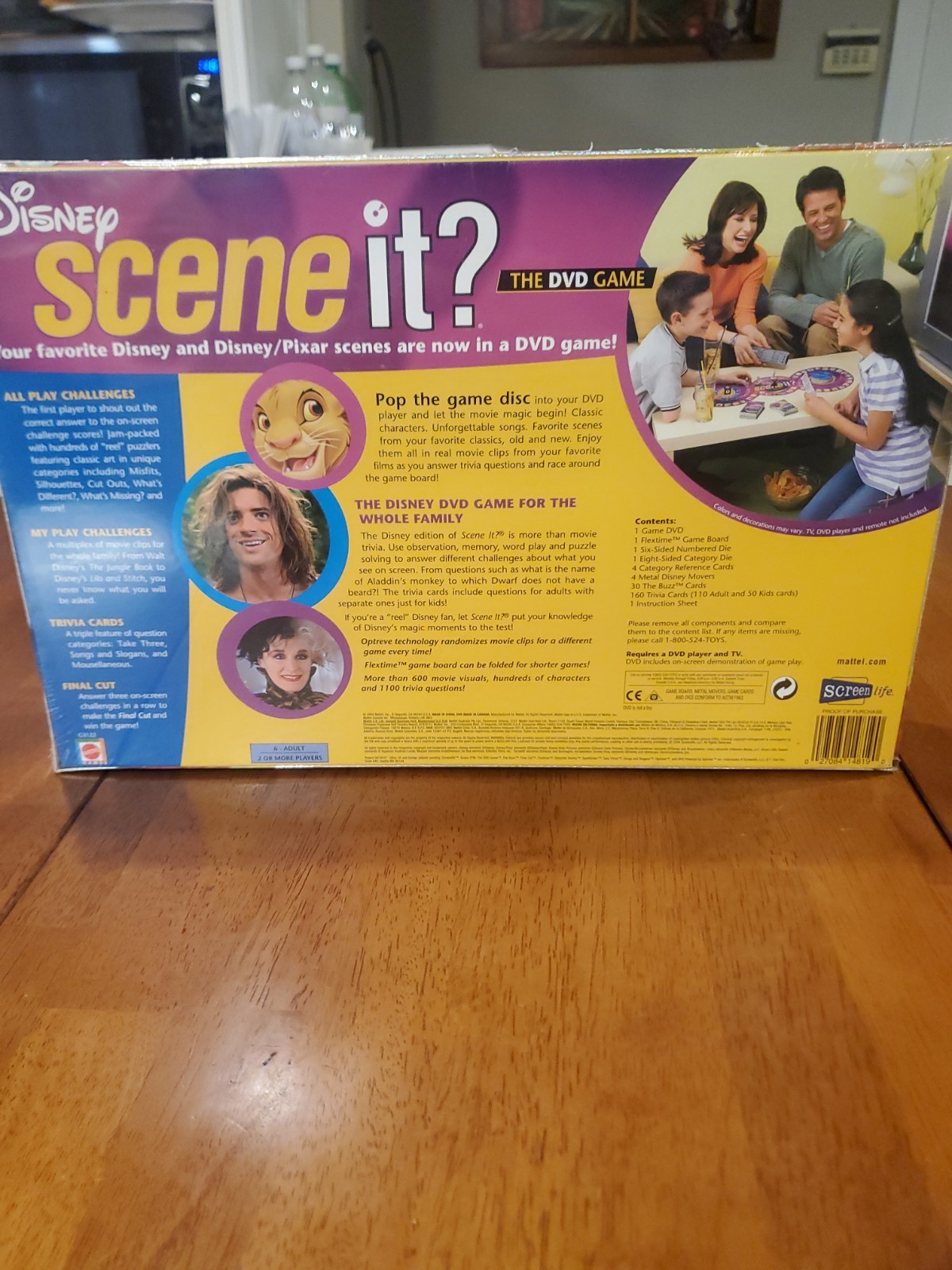 DISNEY SCENE IT? DVD Family Trivia Board Game First Edition 2004 New Sealed