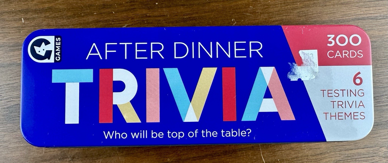 After Dinner Trivia Game Hacche Retail Ltd. 300 Quiz Cards in Six Categories