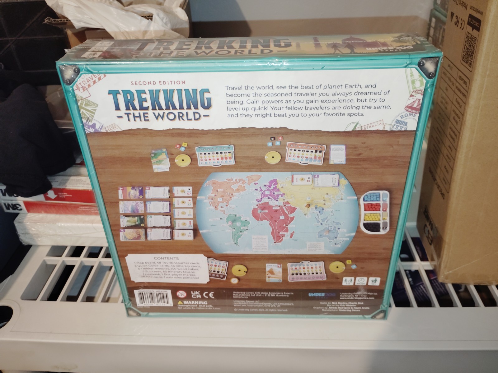 Trekking the World Second Edition Board Game – BRAND NEW Sealed – Underdog Games