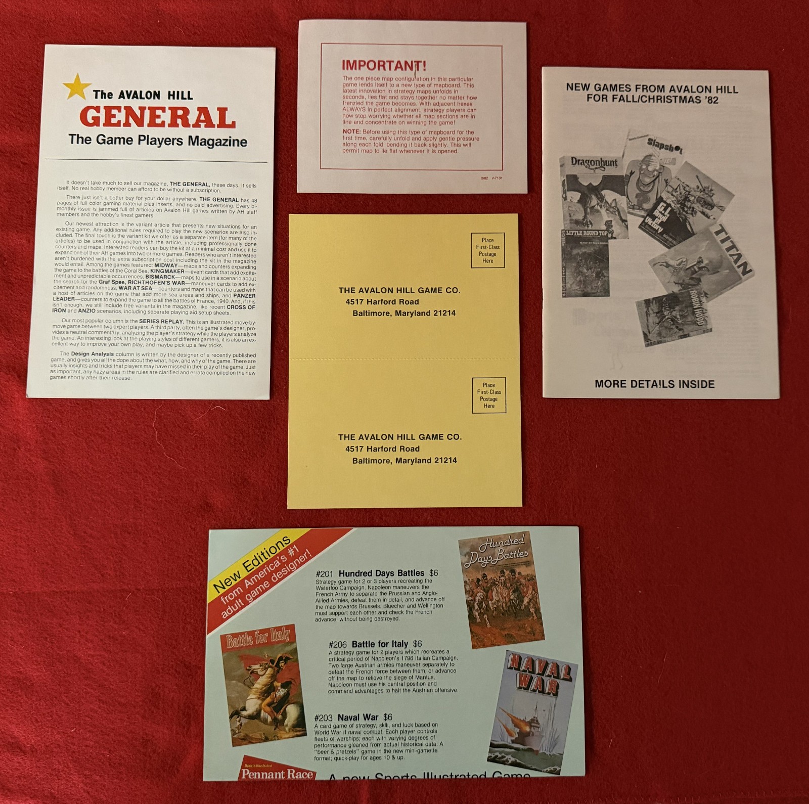 Avalon Hill 1983 : Napoleon At Bay – Campaign in France, 1814 UNPUNCHED