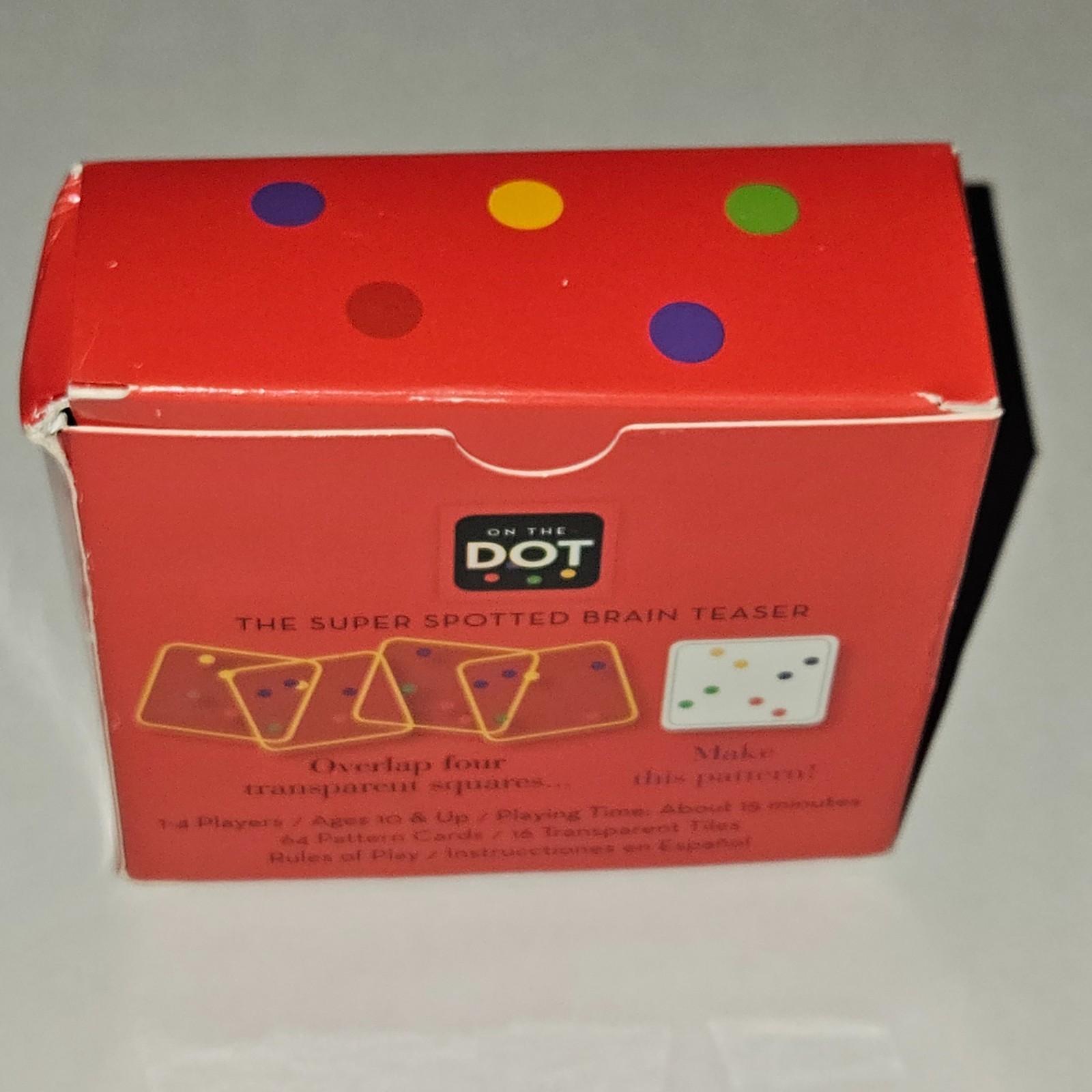 On The Dot Super Spotted Brain Teaser Card Game Box Wear Cards Sealed