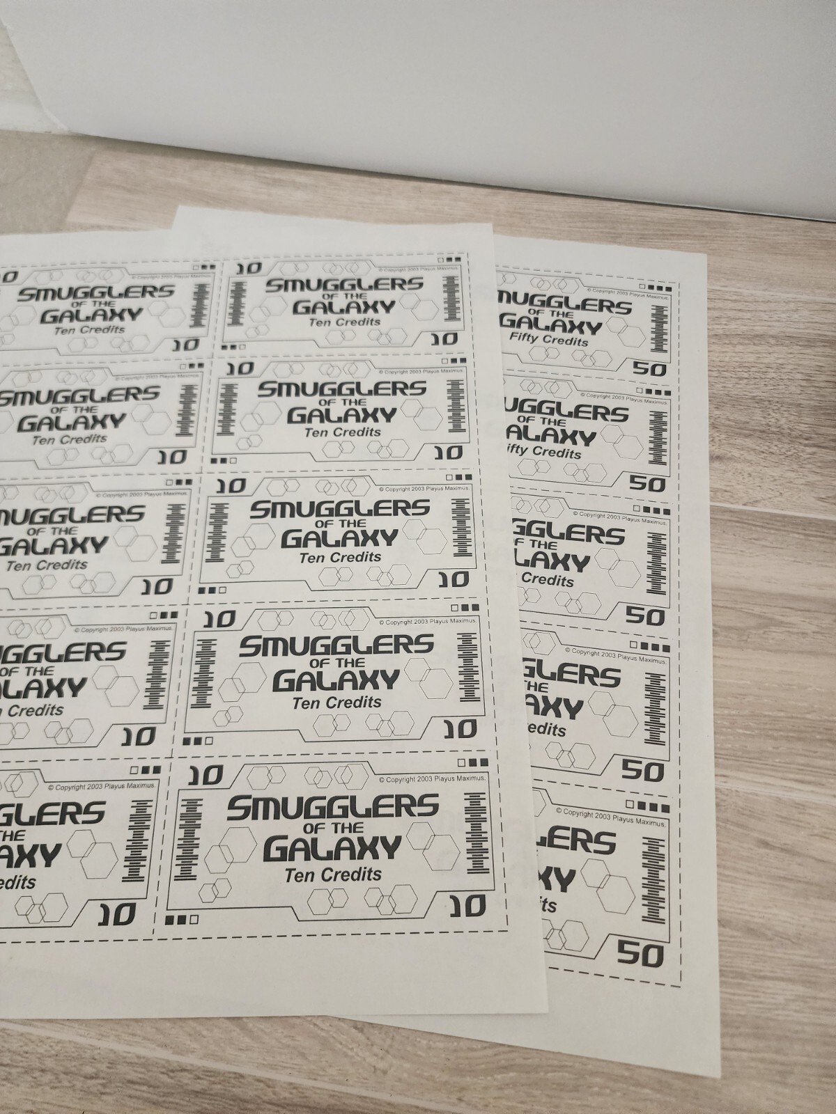 Smugglers of the Galaxy Boardgame Miscellaneous Game Pieces Playus Maximus