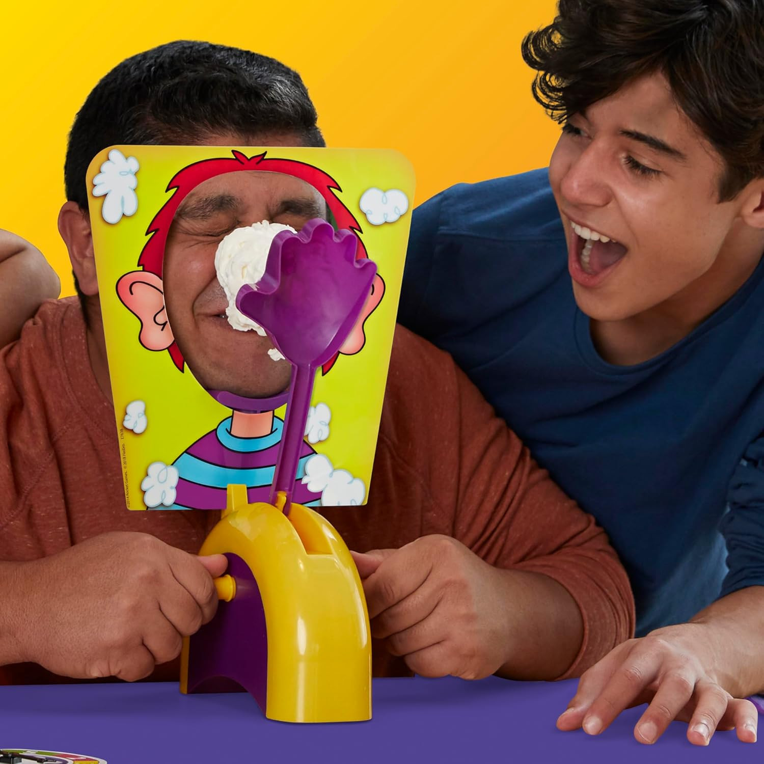 Pie Face Game | Whipped Cream Family Board Game for Kids | Ages 5 and up | for 2