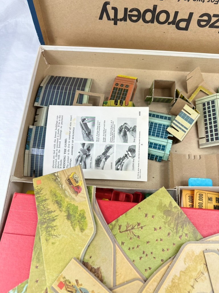 Vintage 1974 Prize Property Board Game Milton Bradley With Instructions