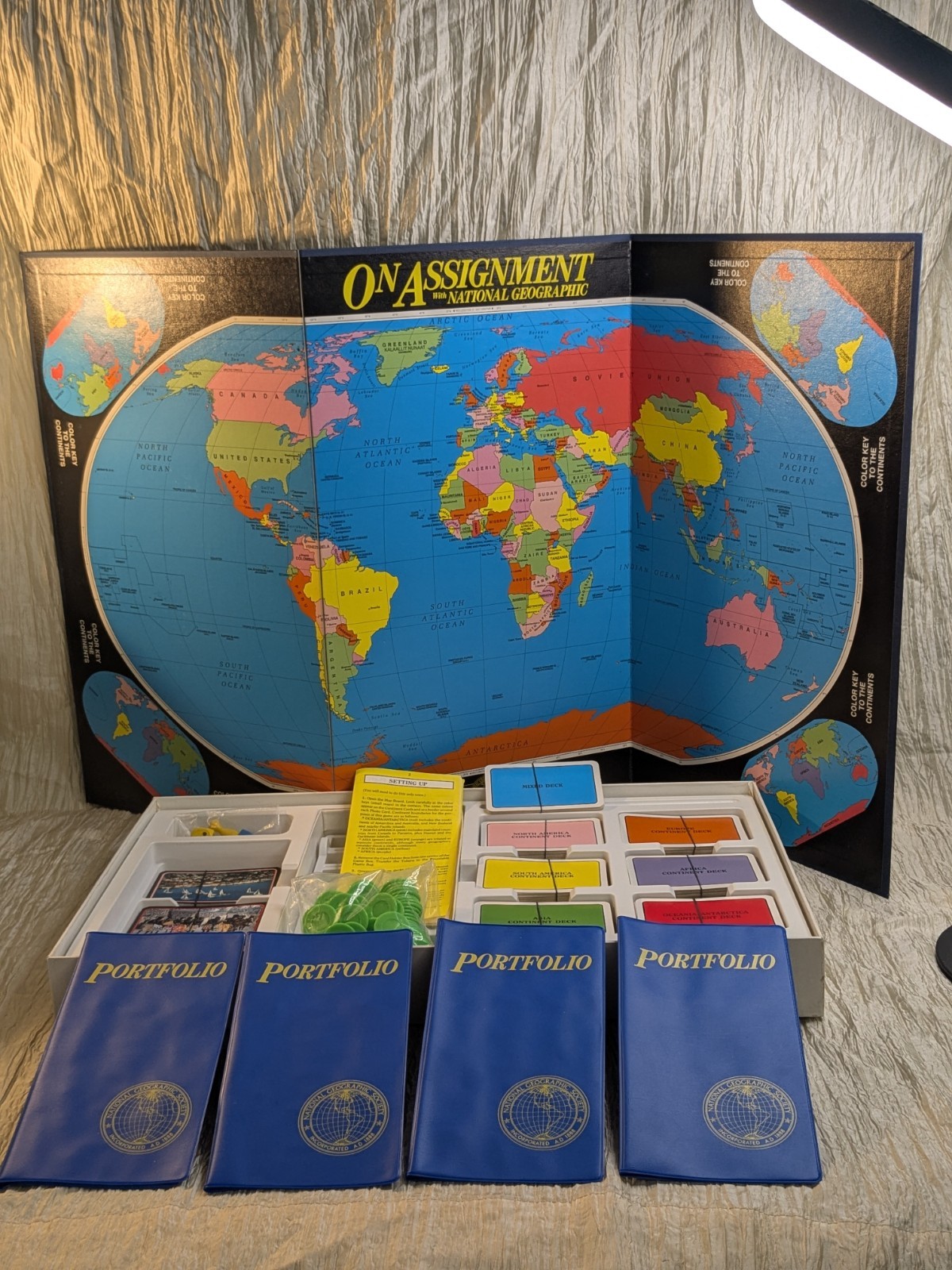 On Assignment with National Geographic Board Game Complete 1990 Vintage Game Fun