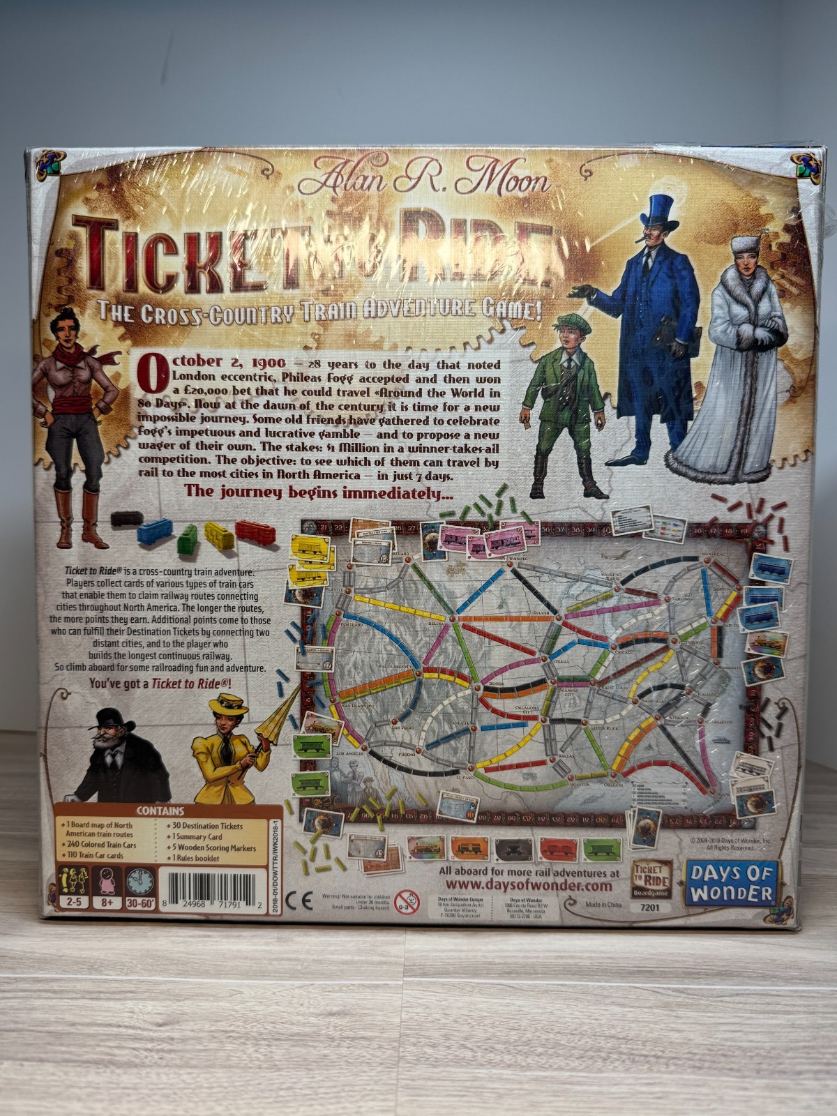 New Ticket to Ride Board Game, Sealed, but seal a bit torn, Strategy, Family