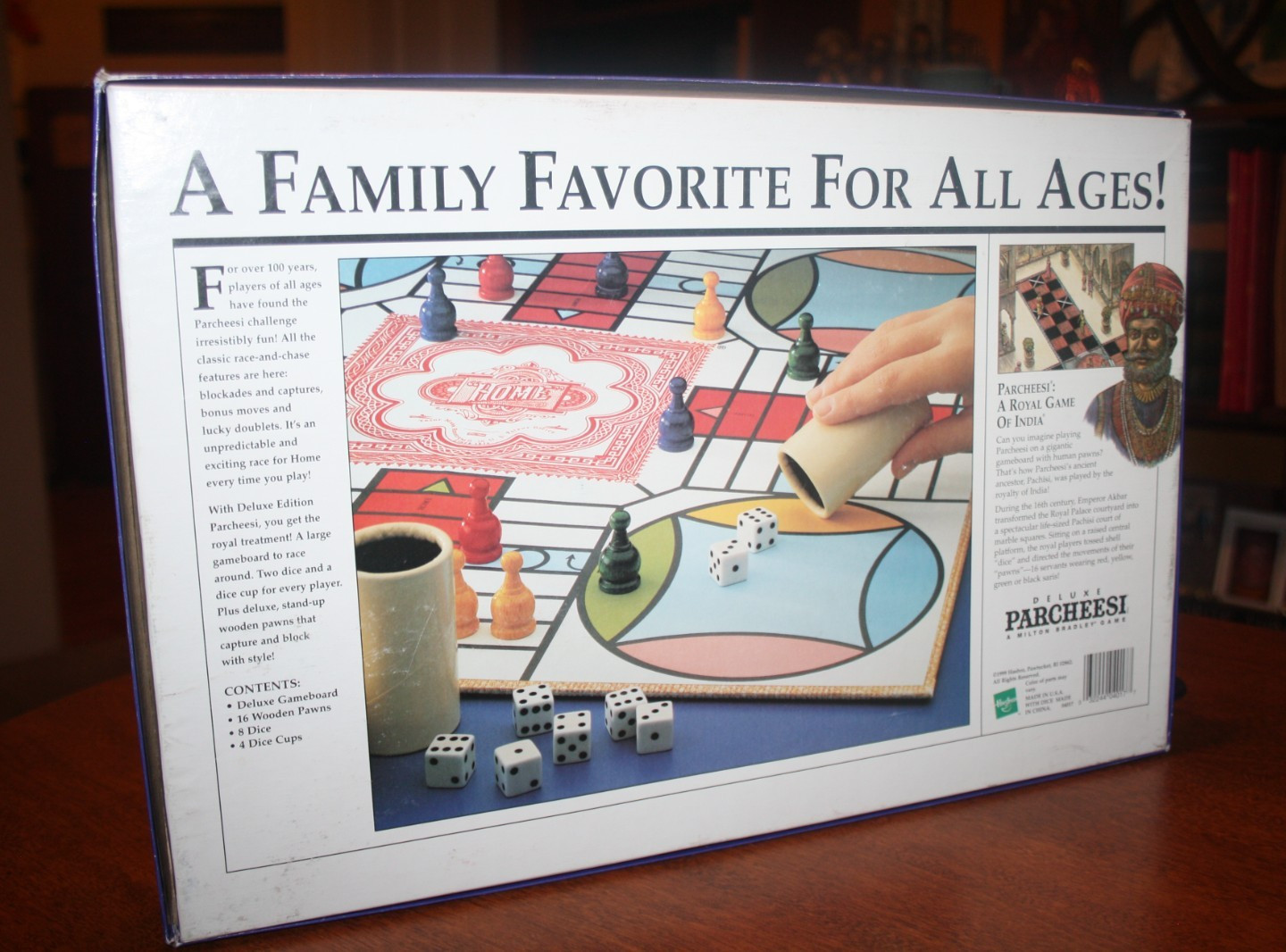 Deluxe Edition Parcheesi – A Royal Game of India – Hasbro 1999