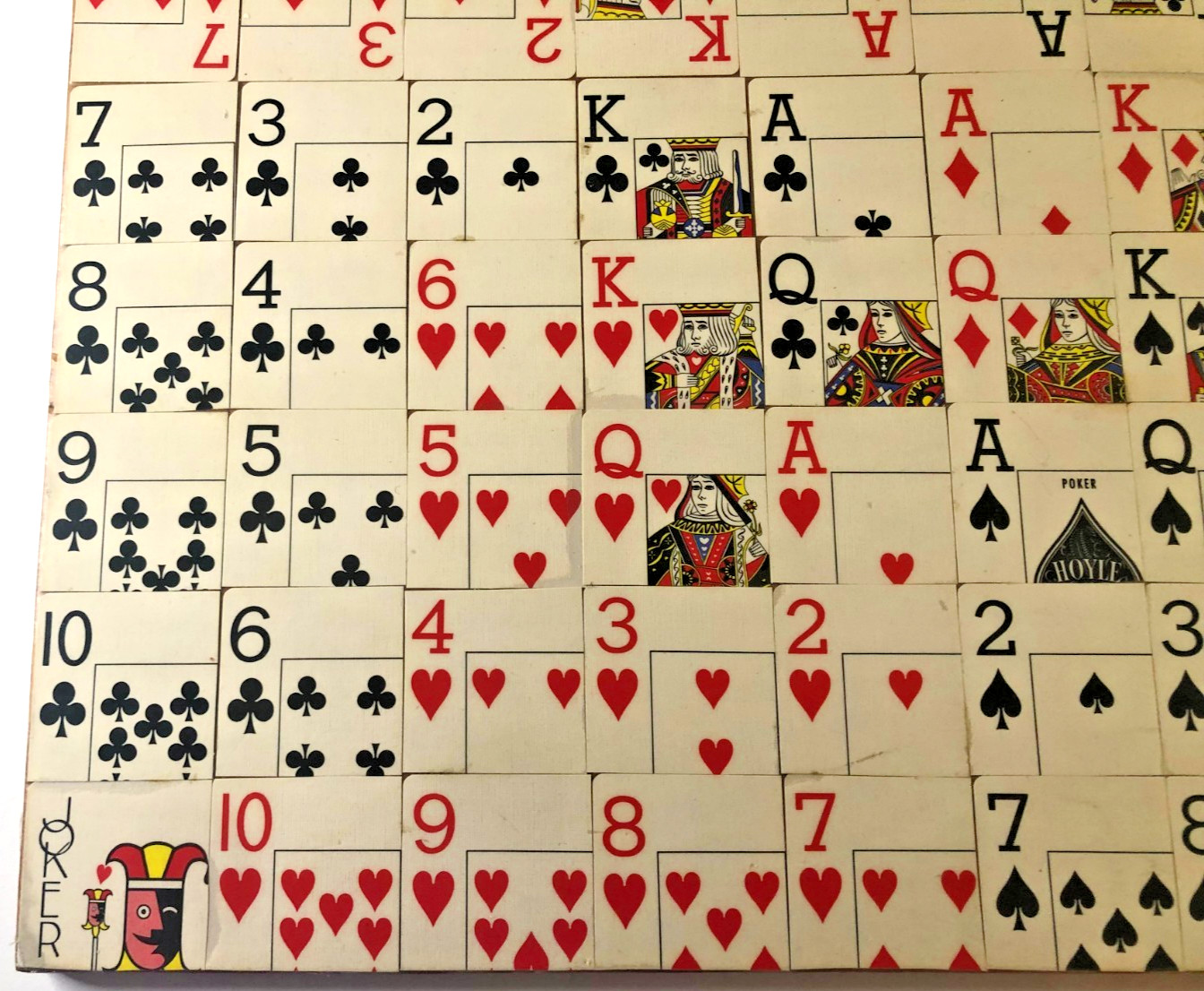 Vtg. One Eyed Jack Sequence Wooden Game Board Playing Card Handmade 18″ Square