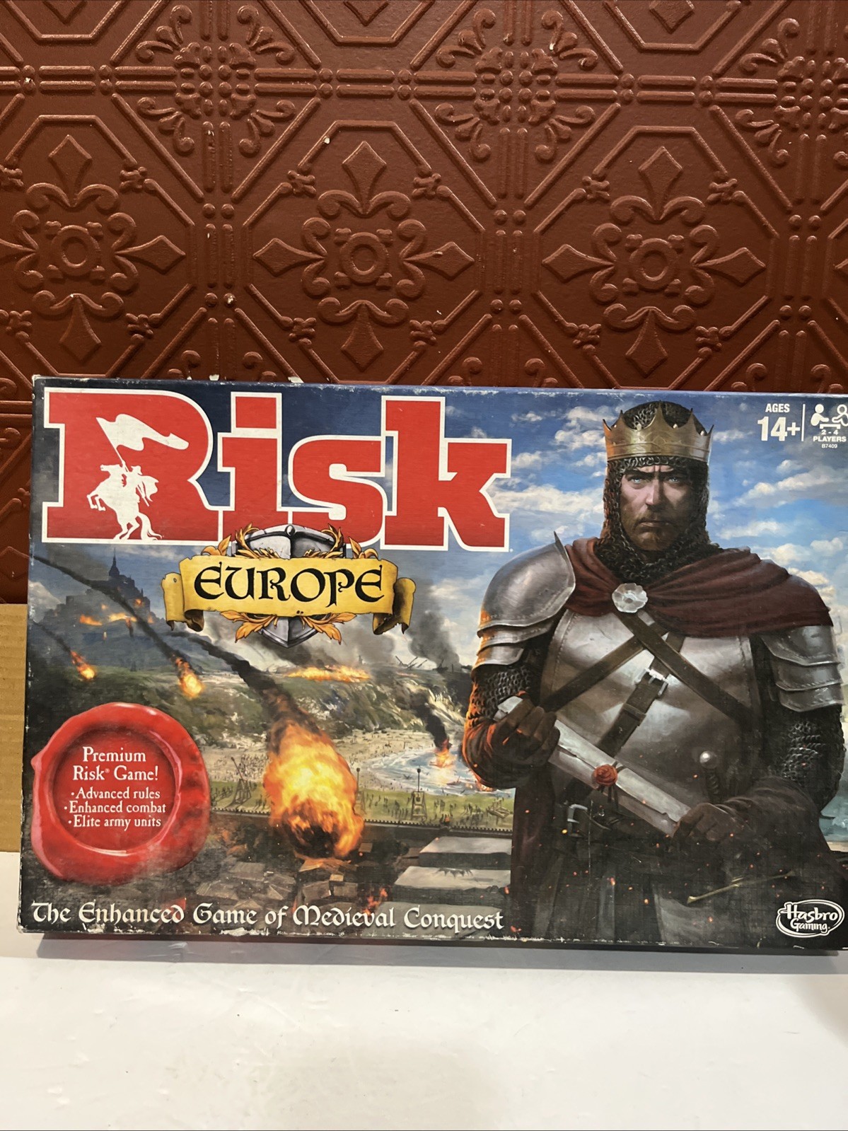 Risk Europe GAME 2015 War Strategy Board Game FOR REPLACEMENT PARTS INCOMPLETE